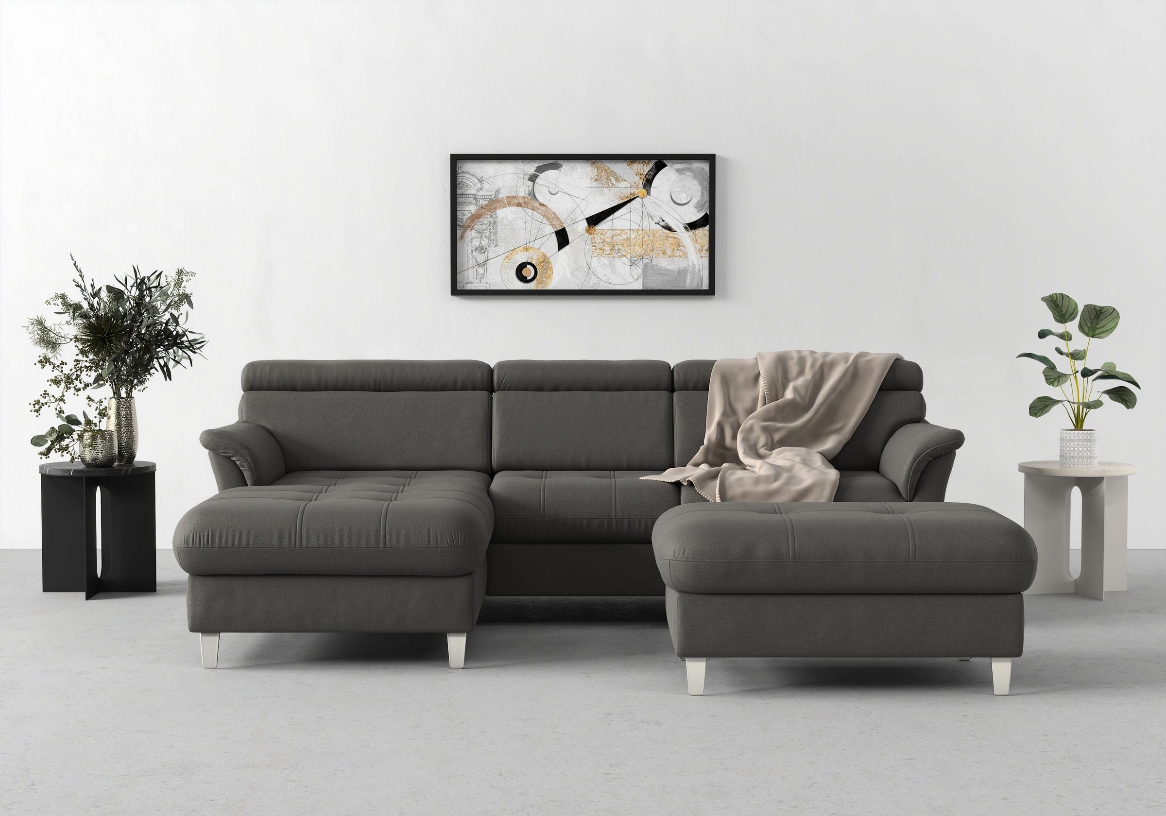 sit&more Ecksofa "Marano L-Form" inklusive Kopfteilverstellung, wahlweise m günstig online kaufen