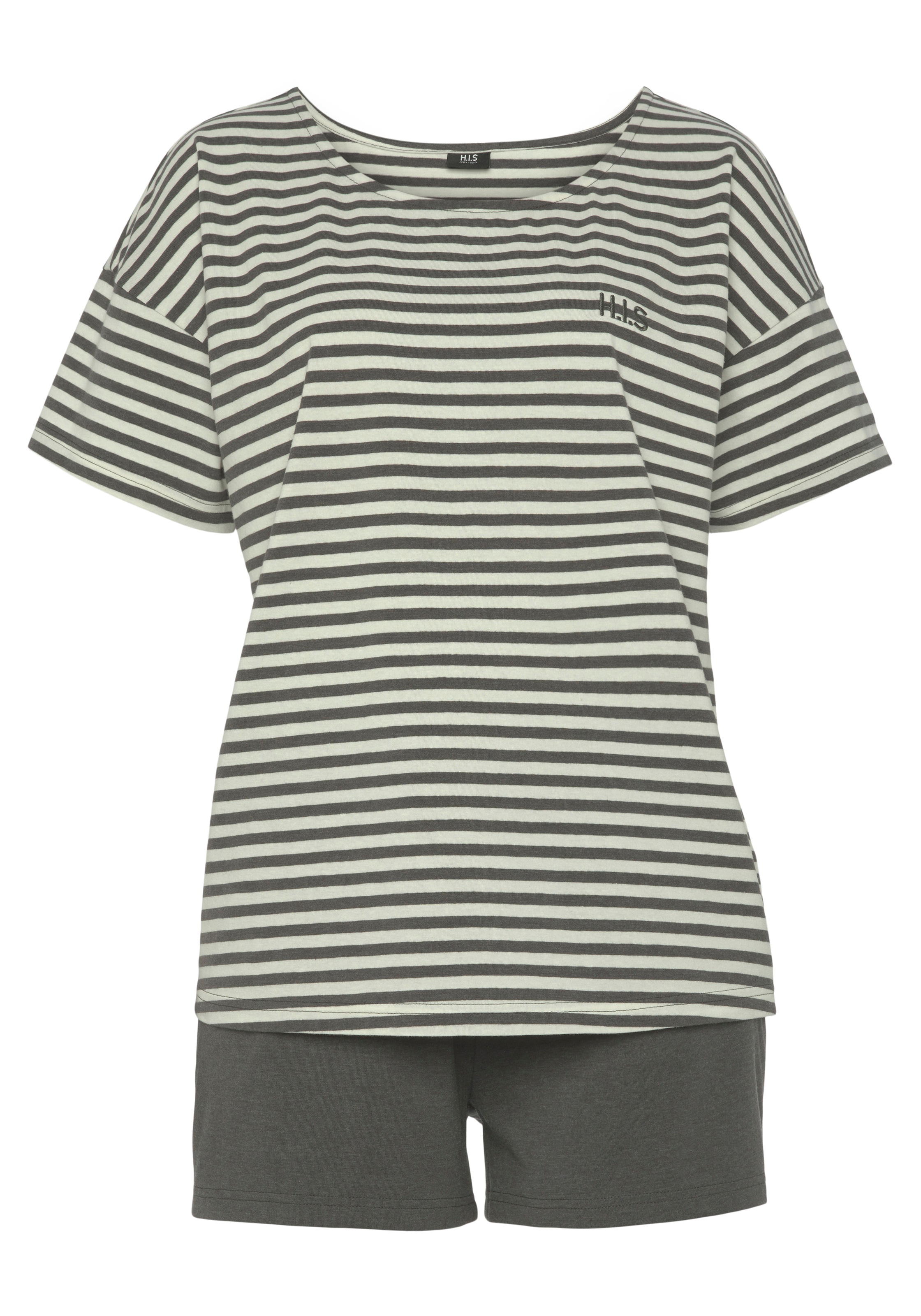 H.I.S Shorty 2 Stk. tlg., mit Logostickerei auf der Brust günstig online kaufen