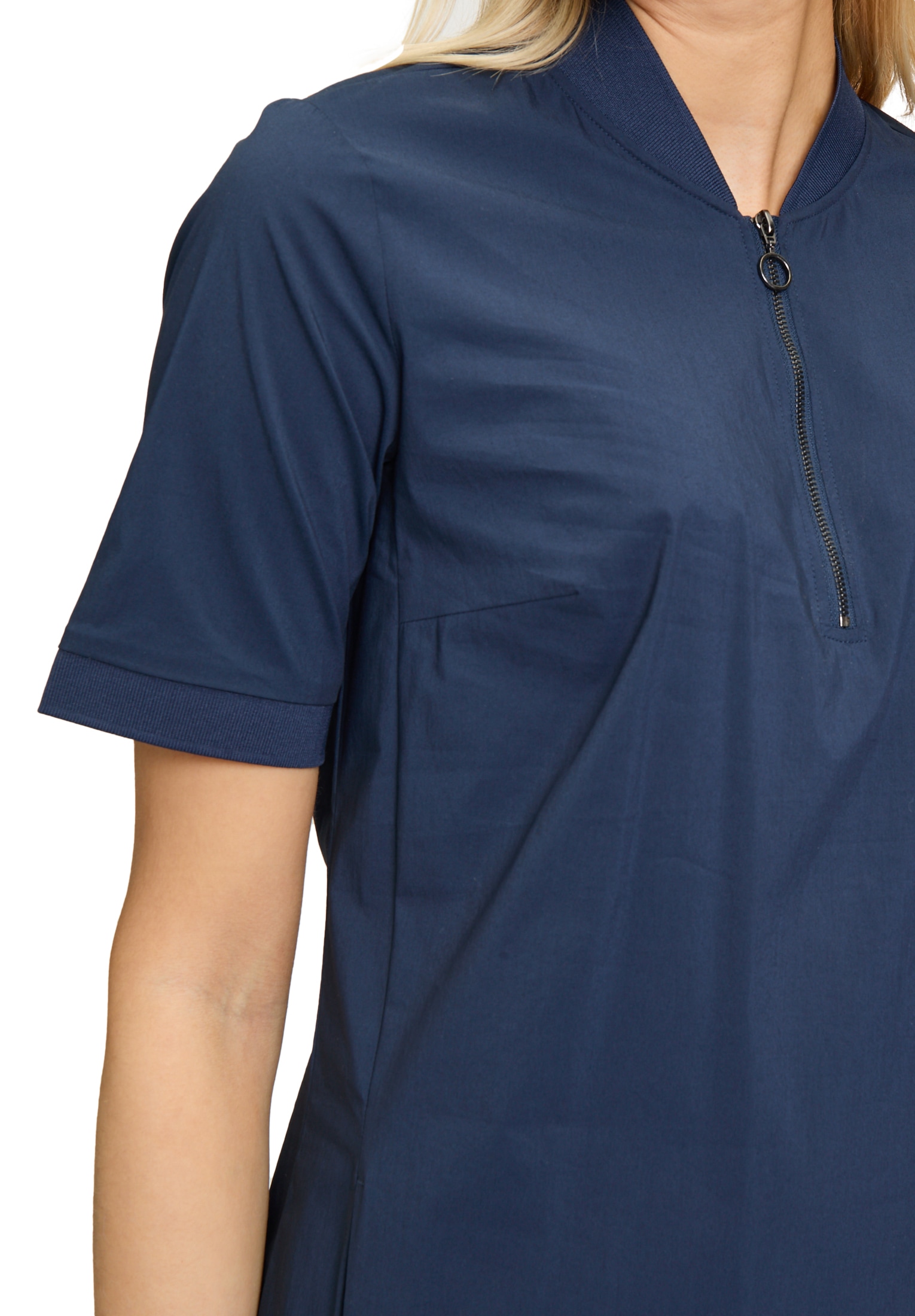Betty&Co Druckkleid »Betty & Co Damen Casual-Kleid mit Rippbündchen«, Materialmix