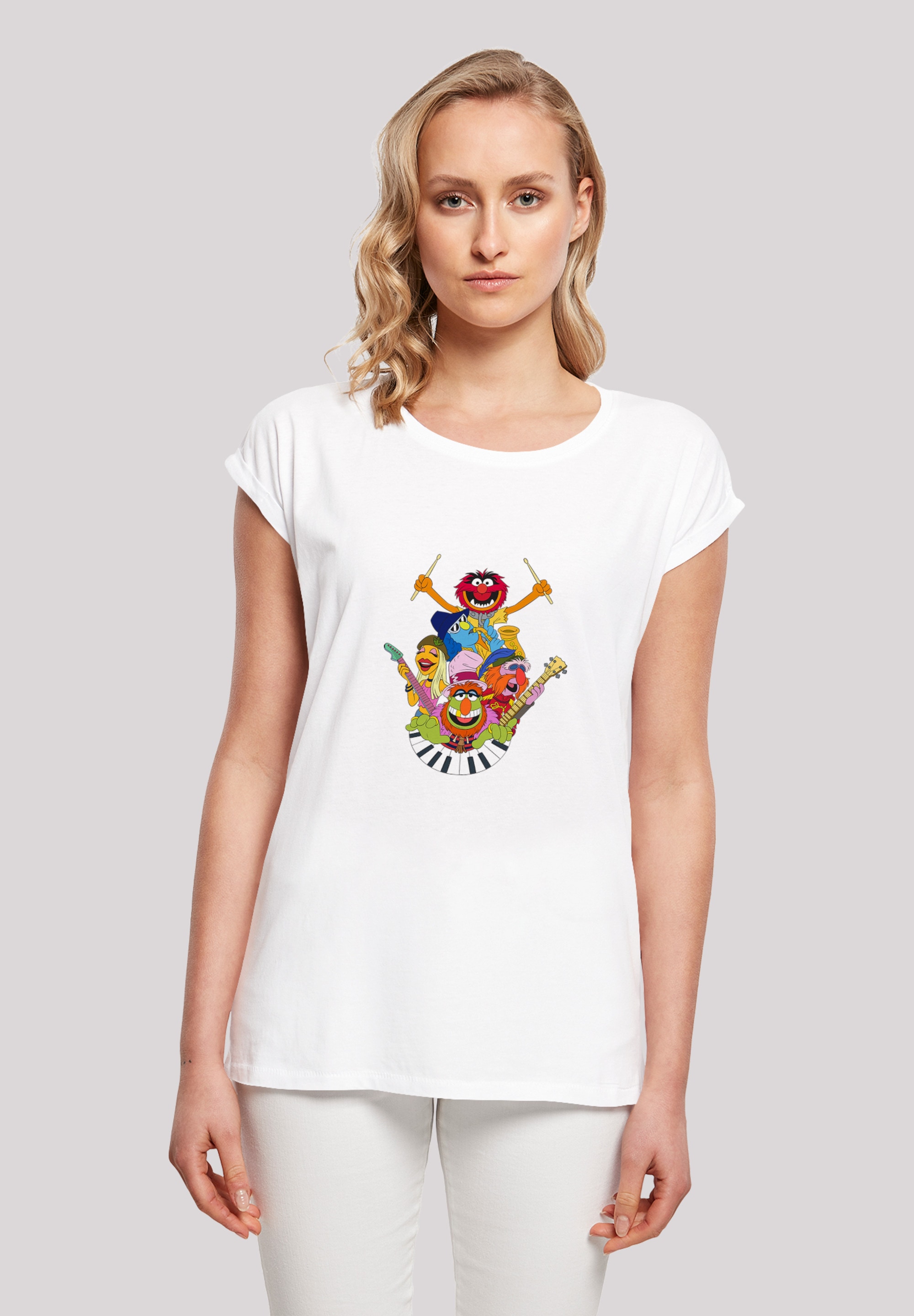 F4NT4STIC T-Shirt »Disney Muppets Dr. Teeth and The Electric Mayhem«, Print