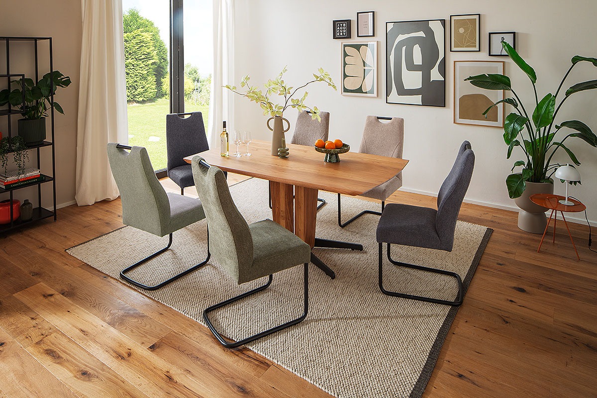 MCA LIVING Creston Dining Table Beige 180x100x77cm 2