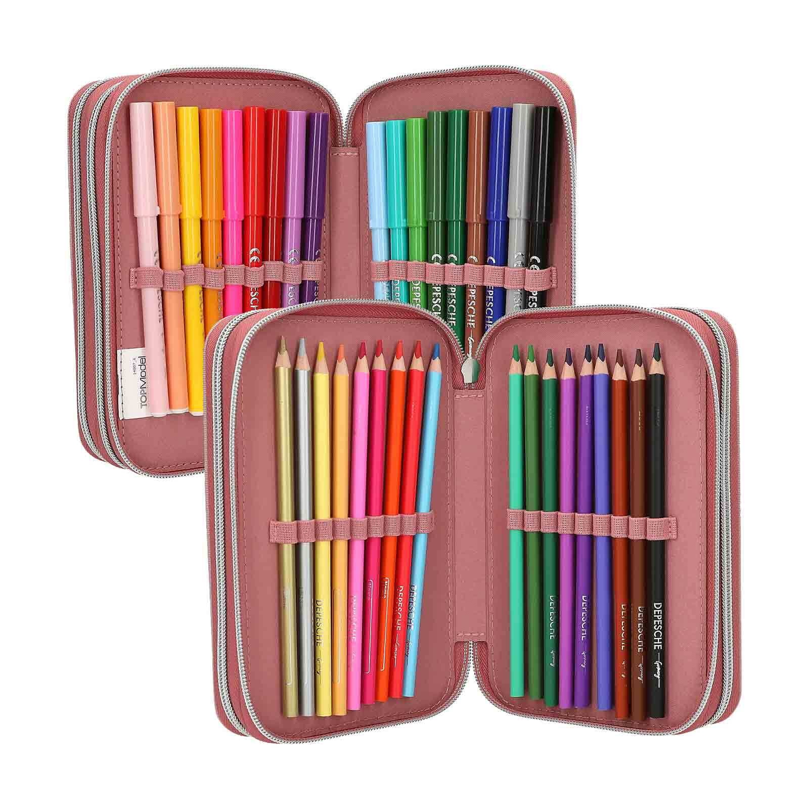 Depesche Rucksack »Schul-Set Trolley DOTS TOPModel 2er Set rosa«