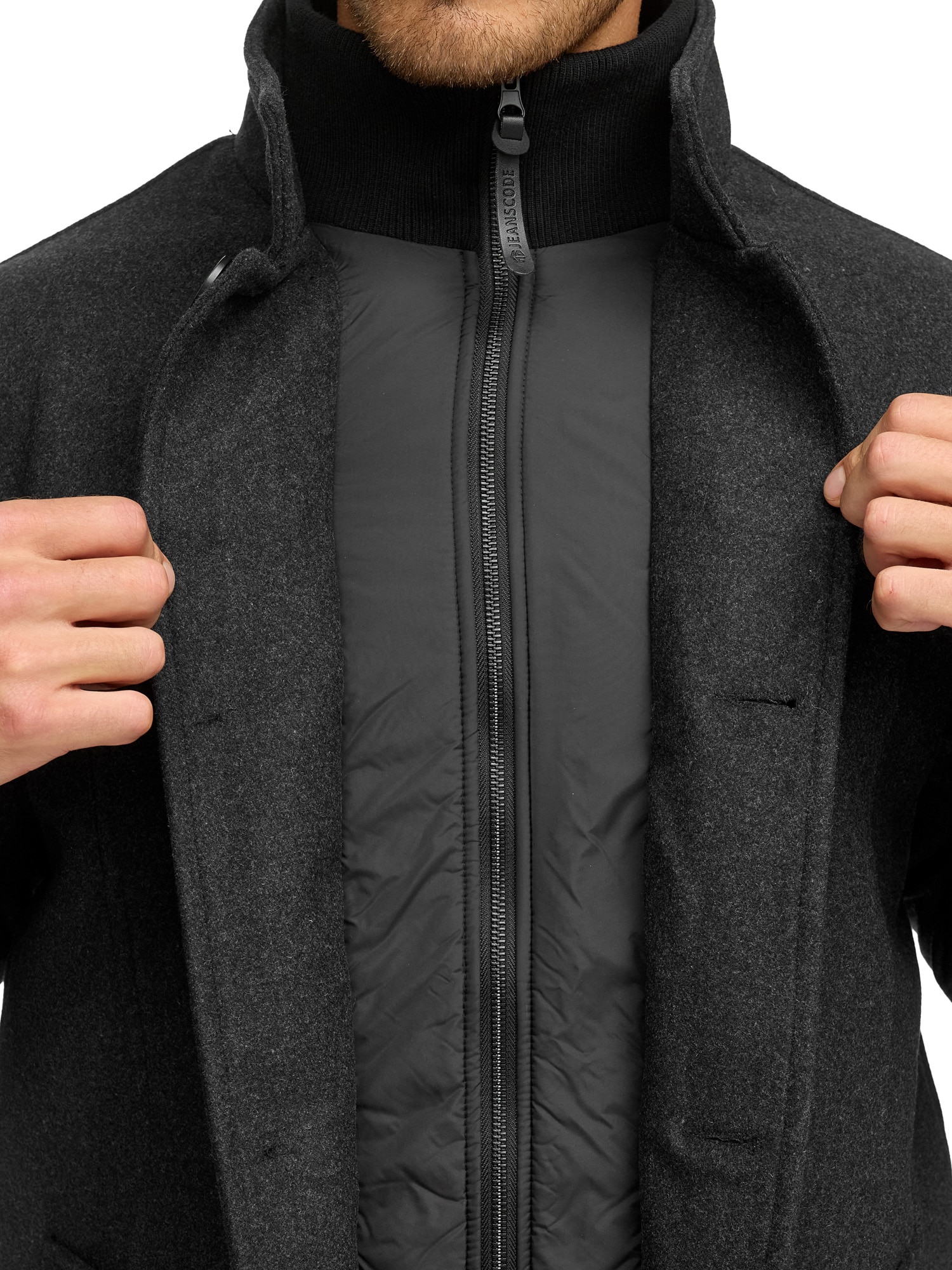 Indicode Wolljacke »INLunik« ohne Kapuze