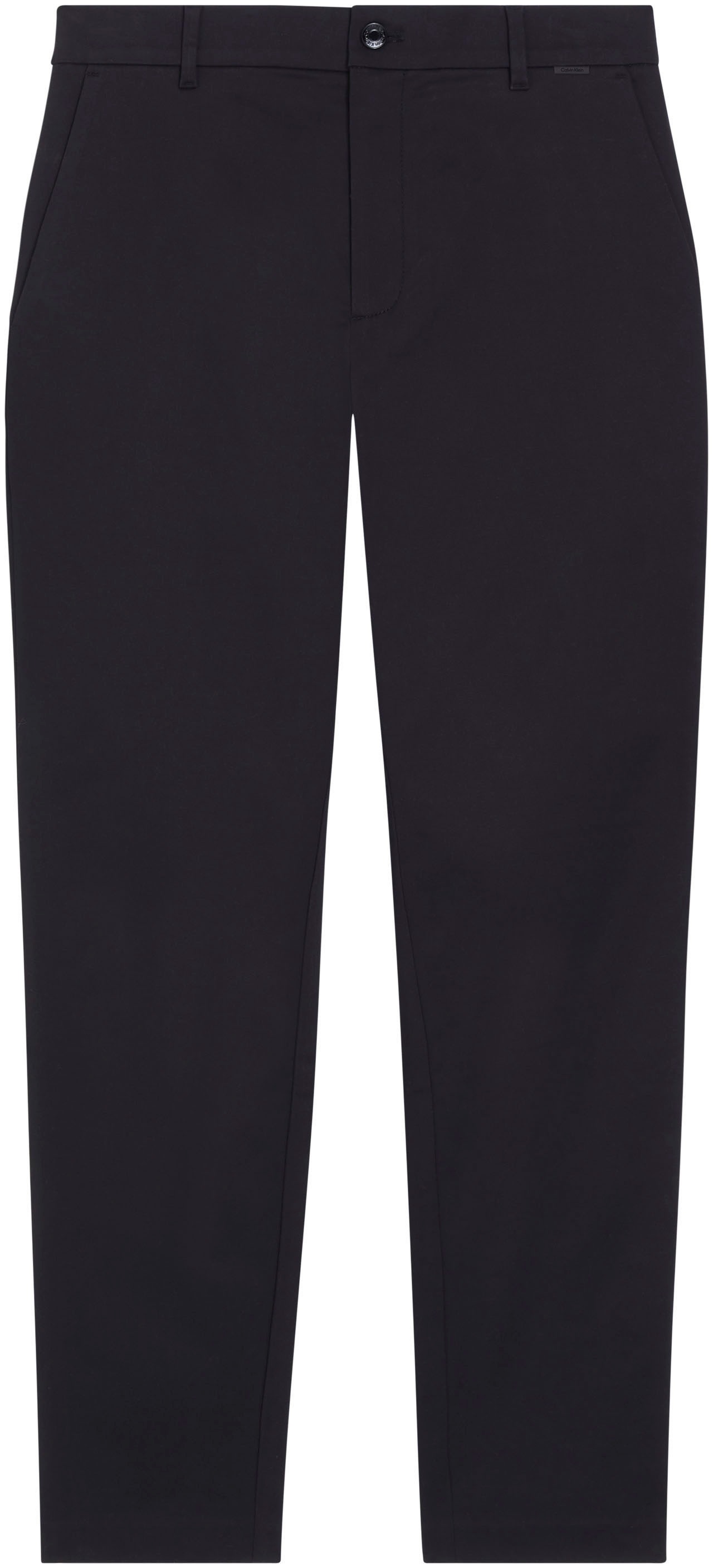 Calvin Klein Chinohose SATEEN STRETCH TAPERED mit Logoprägung günstig online kaufen