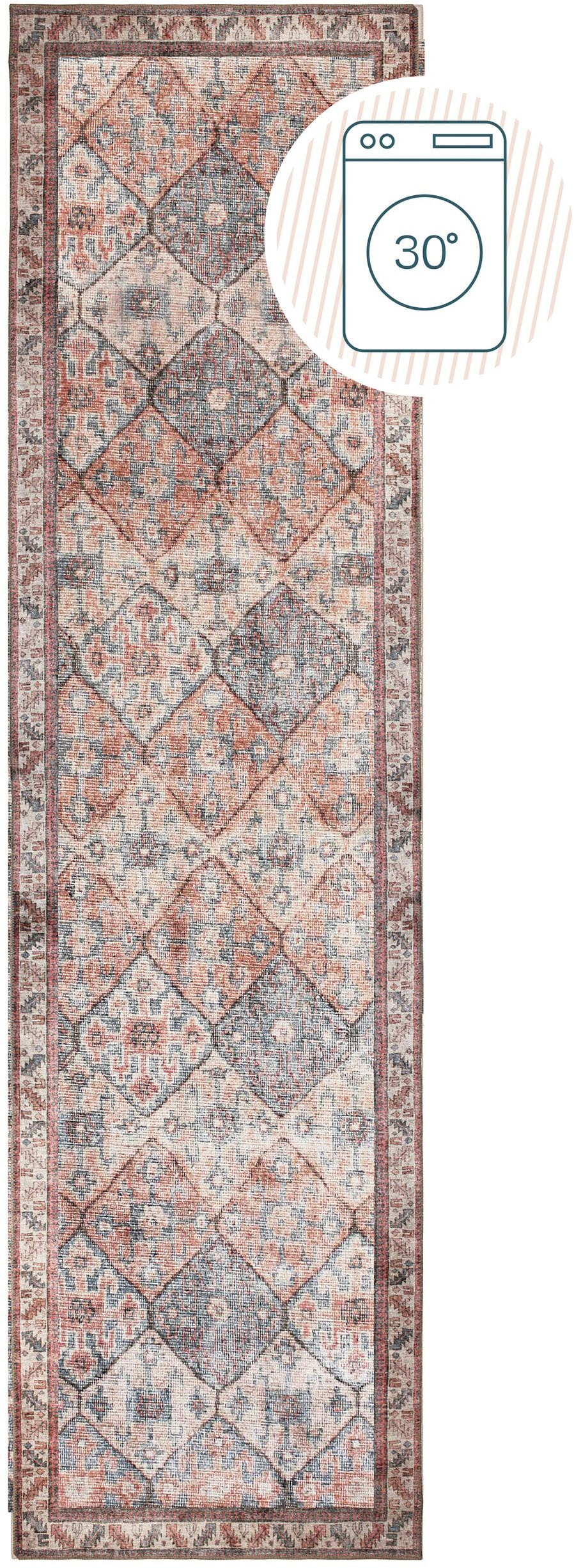 FLAIR RUGS Teppich "Dion" rechteckig 4 mm Höhe Traditioneller Teppich, wasc günstig online kaufen