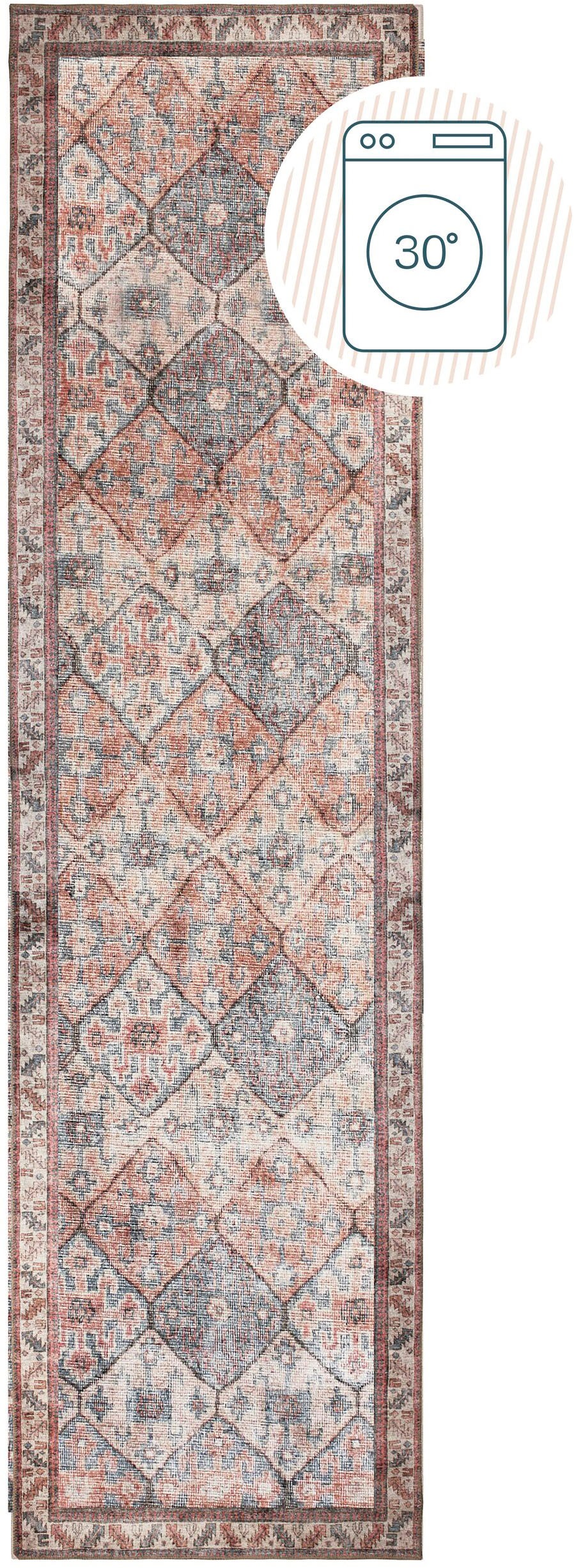 FLAIR RUGS Teppich "Dion" rechteckig 4 mm Höhe Waschbarer Traditioneller Te günstig online kaufen