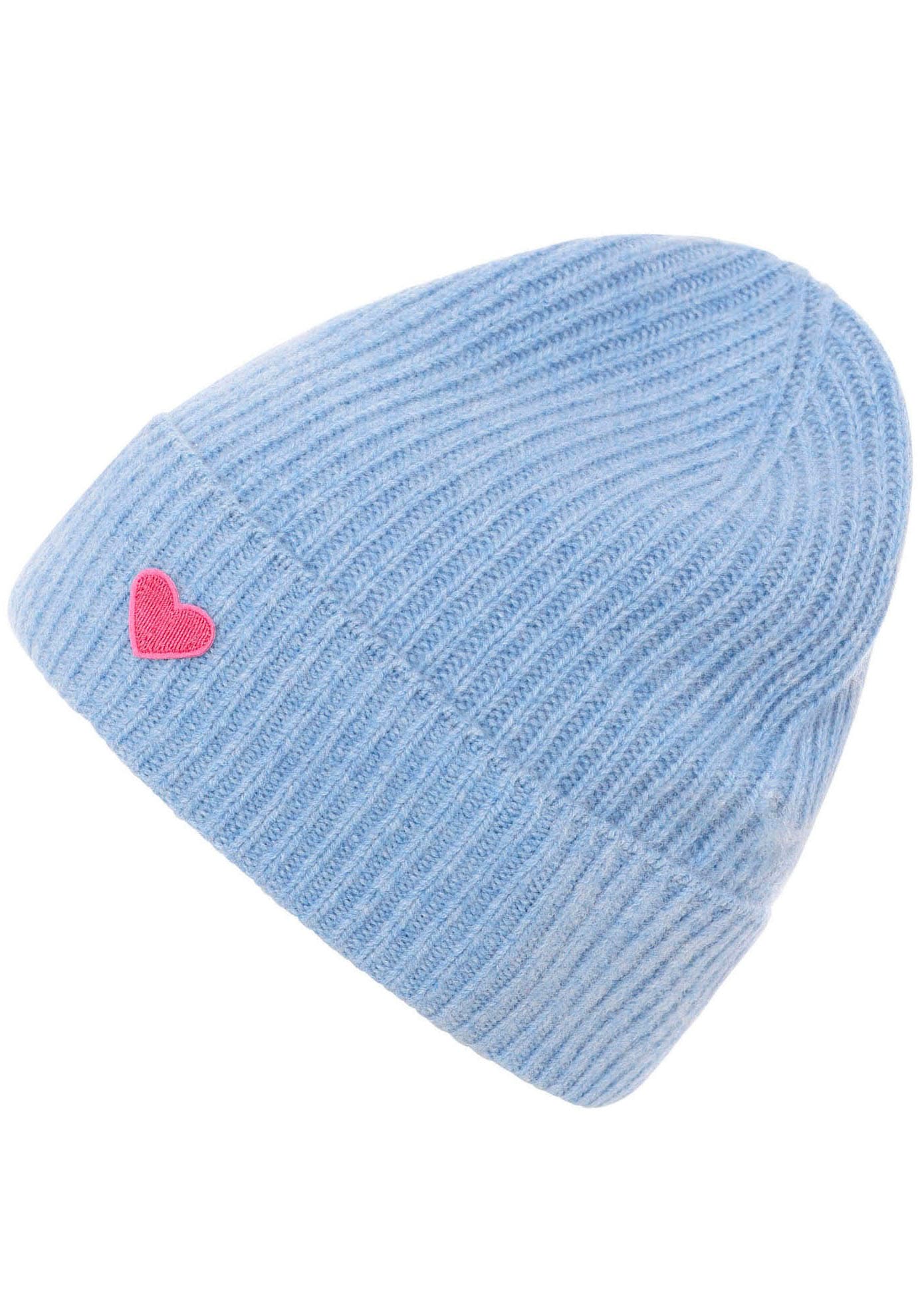 Zwillingsherz Beanie "Beanie mit Herz Aufnäher", (Packung), mit herzförmige günstig online kaufen