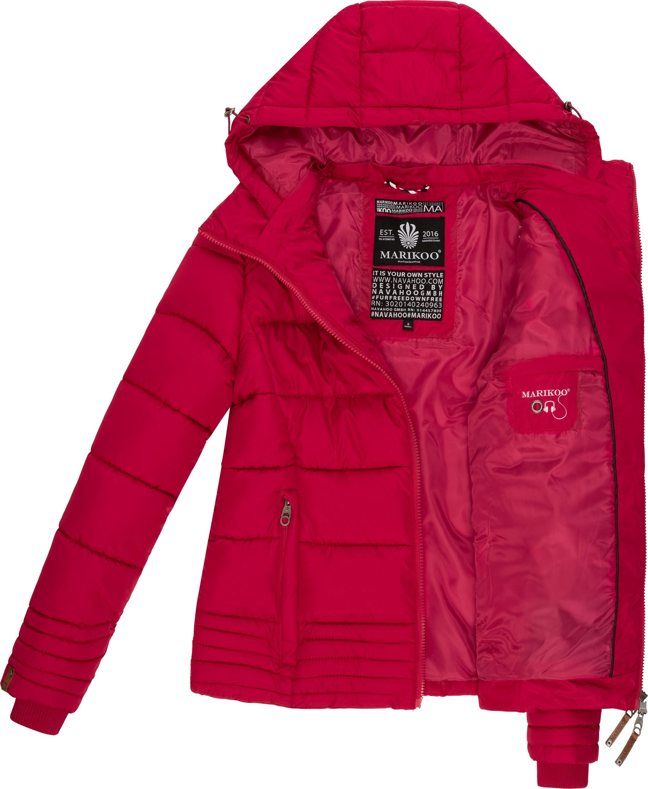 Marikoo taillierte für Steppjacke mit online »Sole«, modisch Winter kaufen Kapuze, Winterjacke | den BAUR Damen