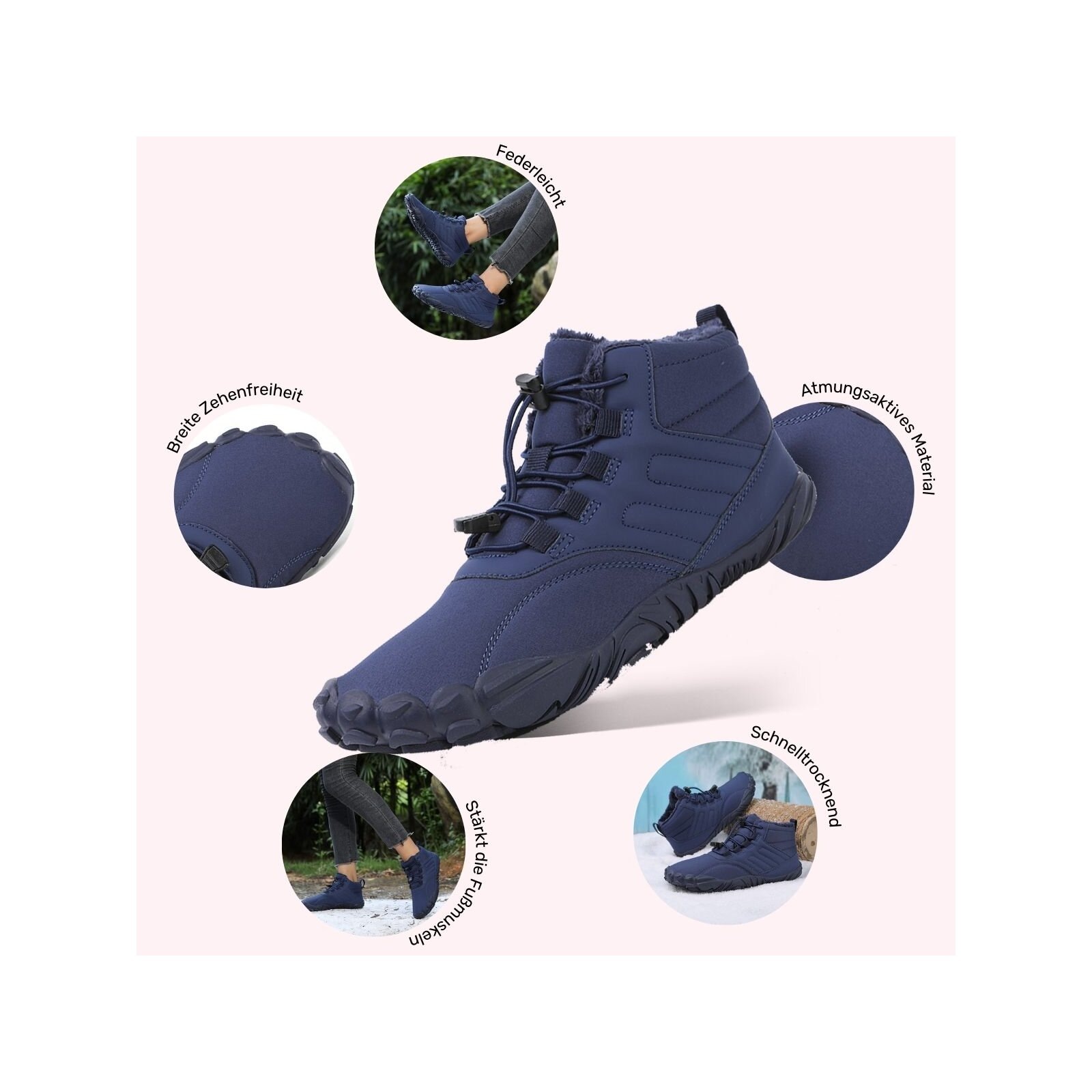 DOTALES Barfußschuh »Trekstep Barfußschuhe Winterstiefel Damen & Herren – Exklusiv &«