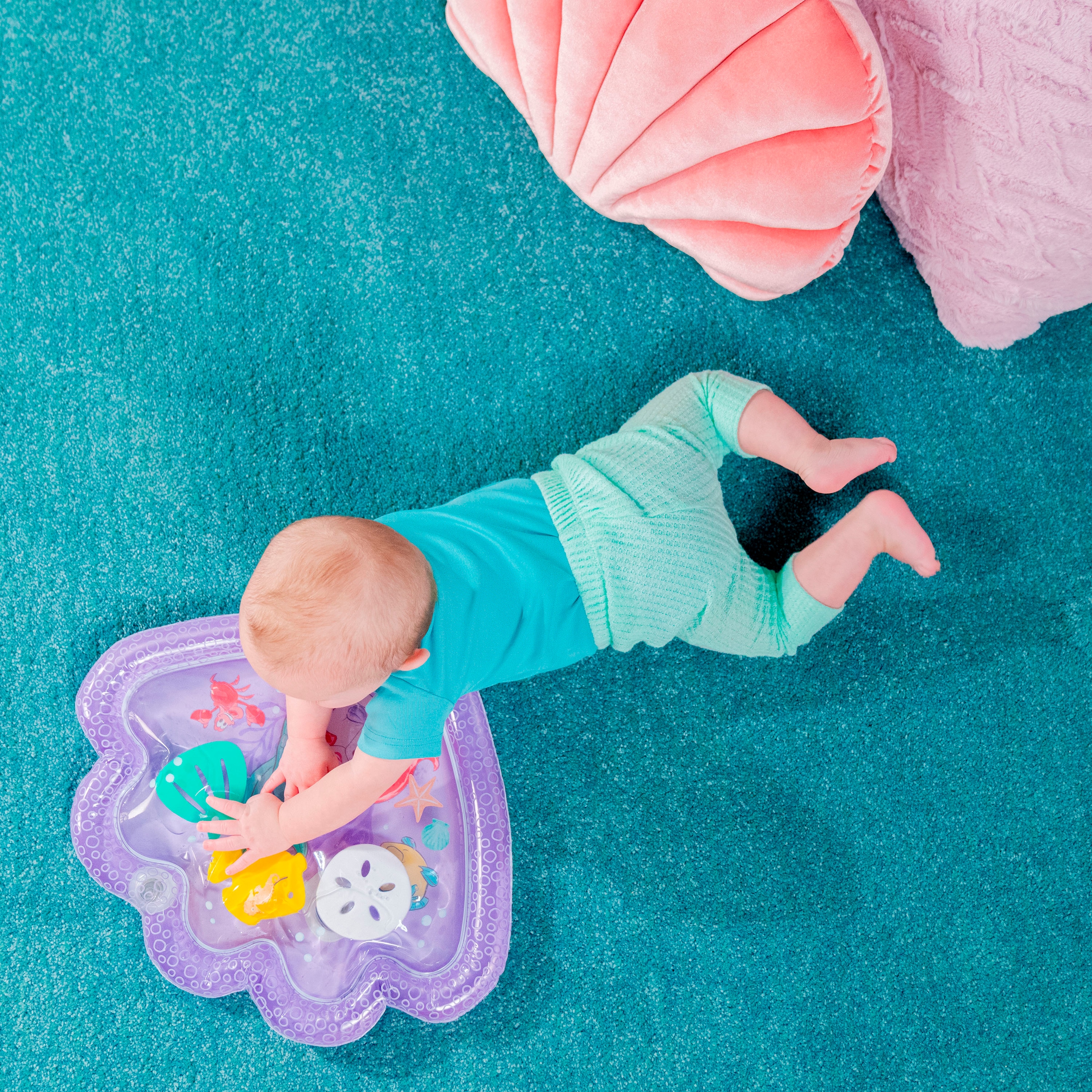 Bright Starts Spielmatte »The little Mermaid Sea TreasuresTummy Time Water Mat«