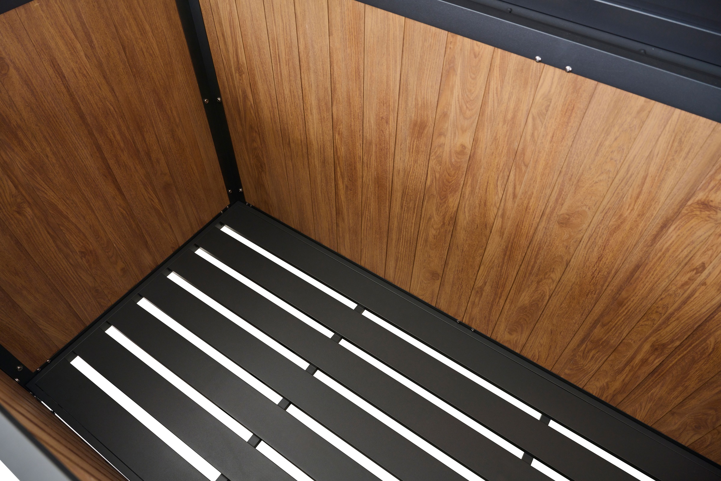 Siena Garden Kissenbox Gestell aus Aluminium, 135x59x75cm woodlook