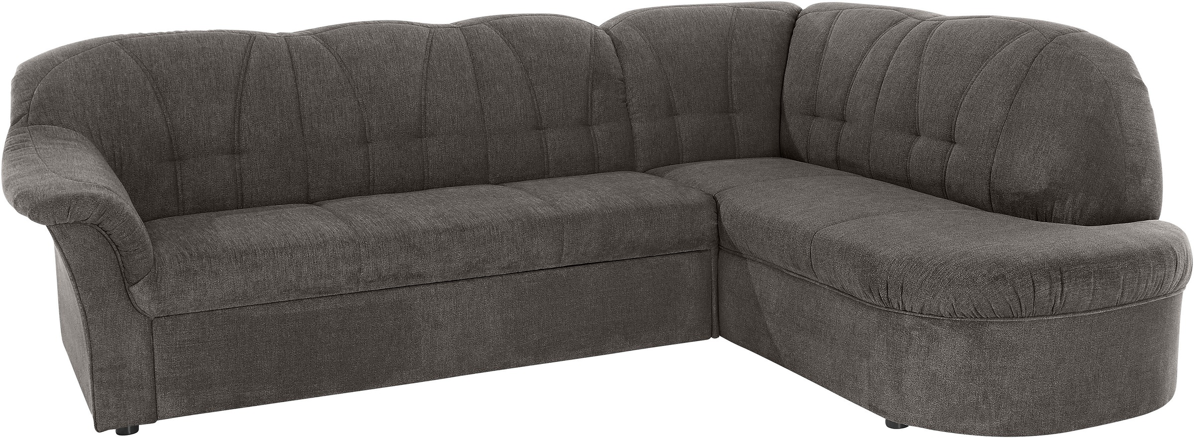 DOMO collection Ecksofa »Pegnitz, elegante Rückensteppung, zeitlose Formensprache, L-Form«, wahlweise mit Bettfunktion