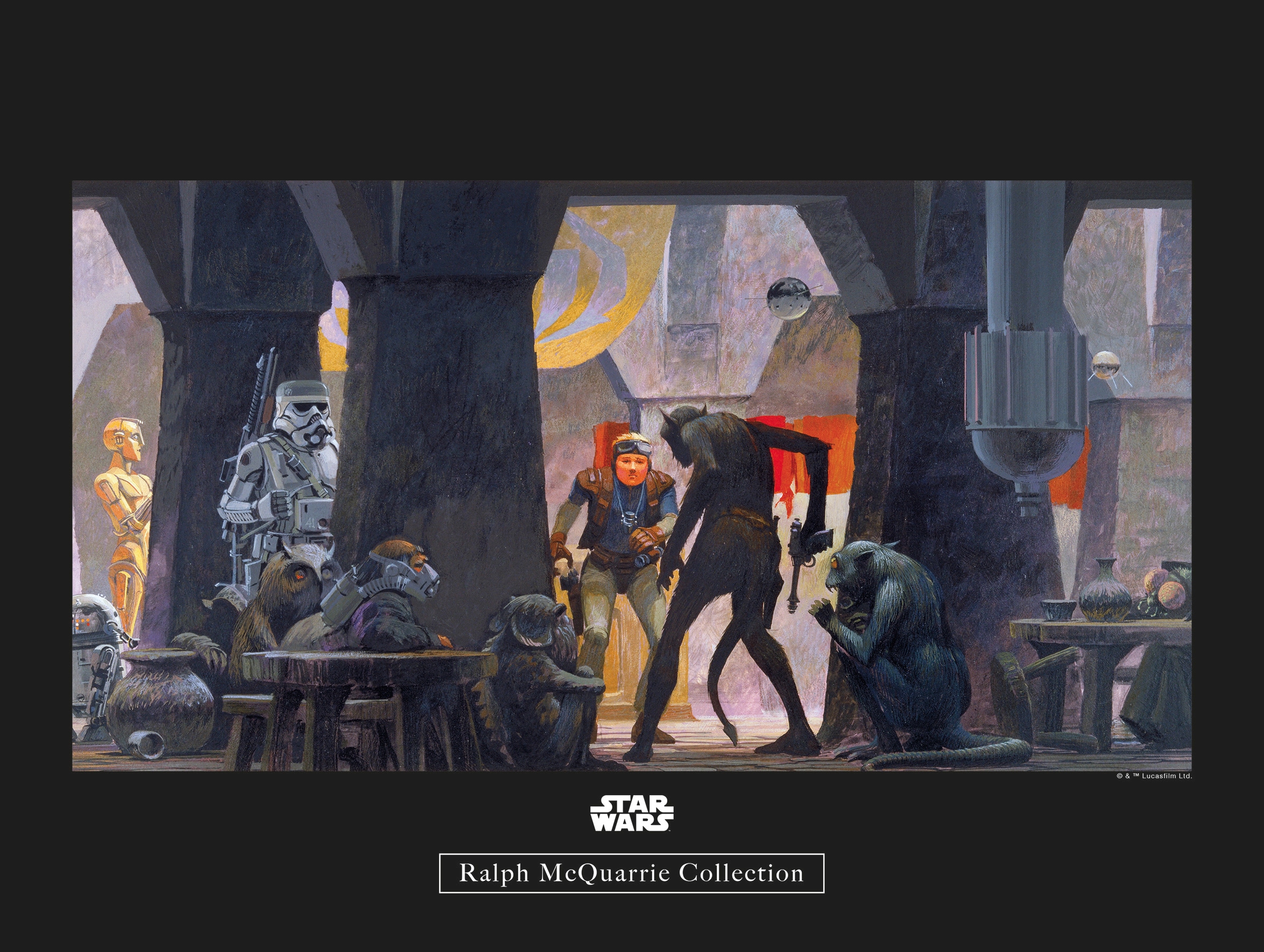Poster »Star Wars Classic RMQ Mos Eisley Streets«, Star Wars, (1 St.), Kinderzimmer,...