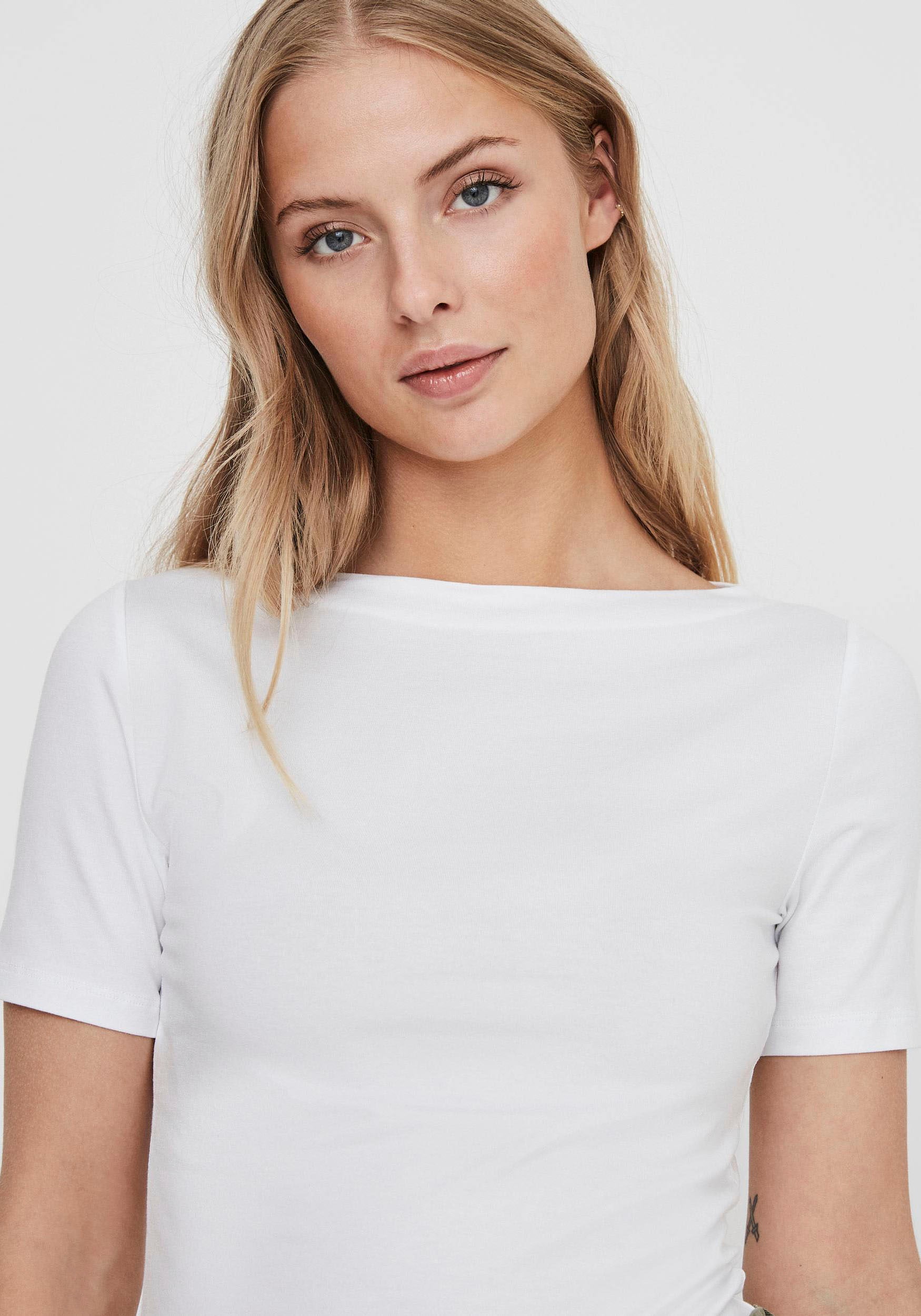 Vero Moda Kurzarmshirt "VMPANDA MODAL S/S TOP NOOS" günstig online kaufen