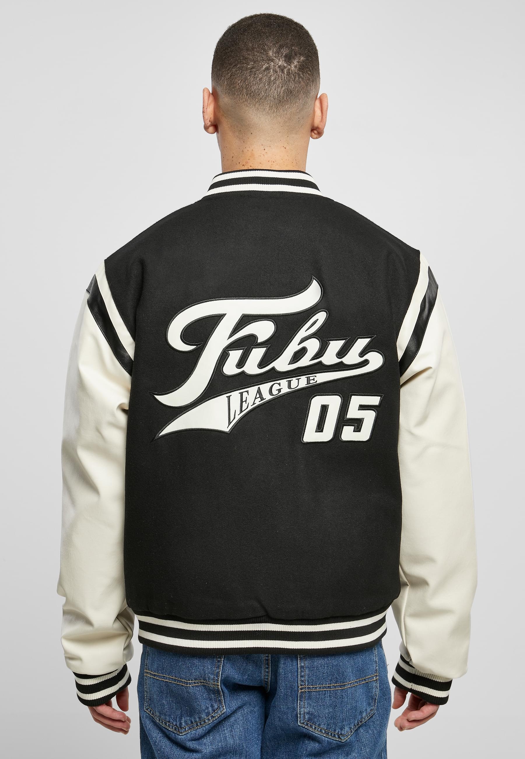 Fubu Allwetterjacke »Fubu Herren FM231-021-1 FUBU Old English Varsity Jacket« 1 Stk. tlg. ohne Kapuze