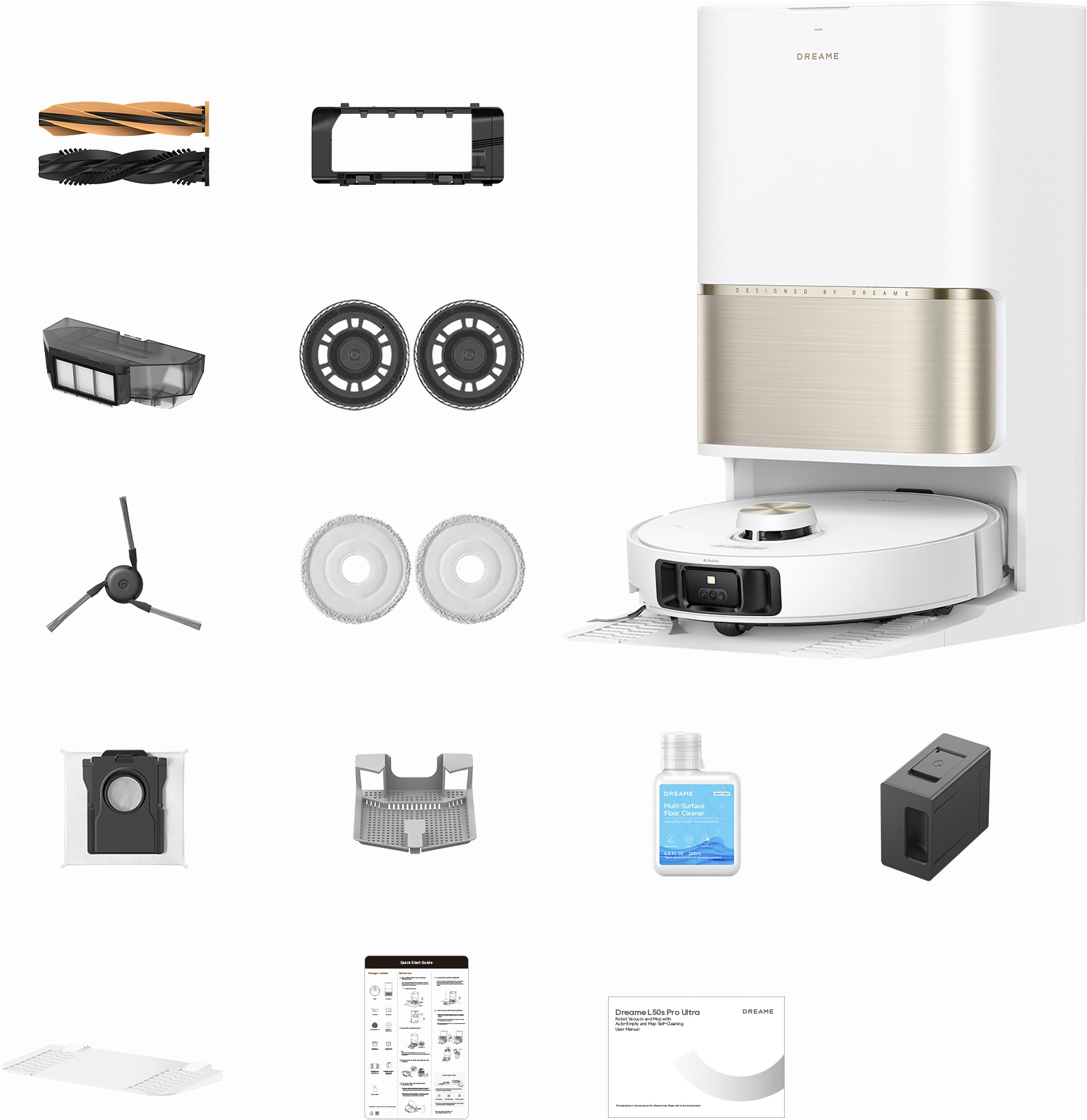 Dreame Saugroboter »L50s Pro Ultra« Basisstation, App-Steuerung