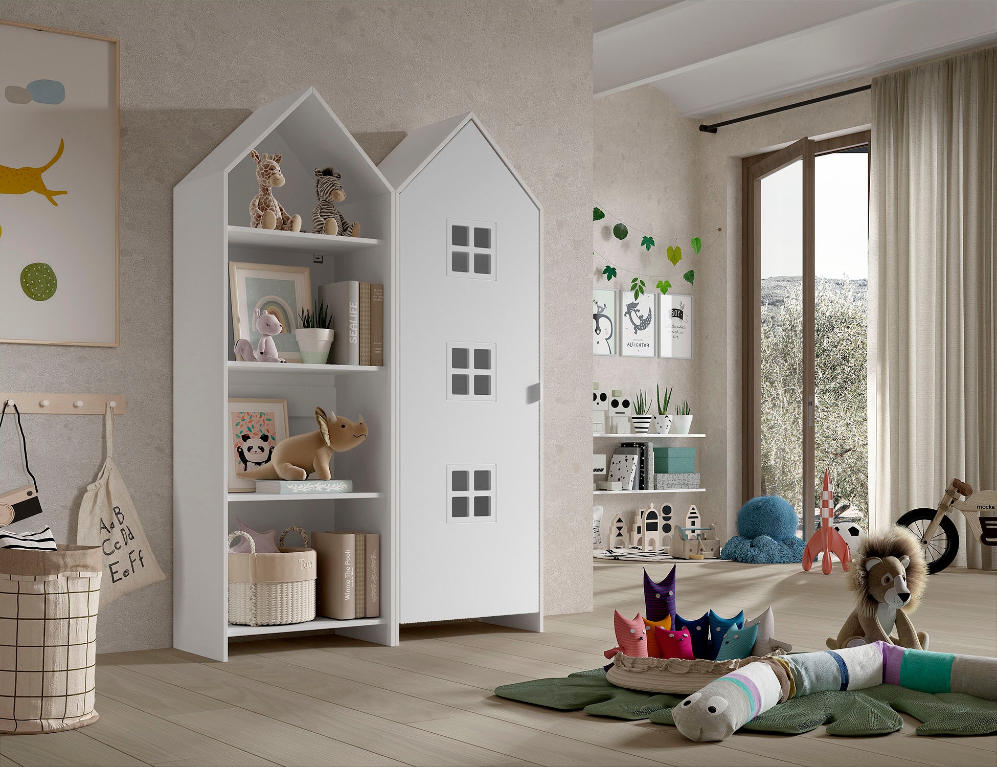 Vipack Kleiderschrank "Set Casami Bruges in trendigem Design, 1 Regal u. 1 günstig online kaufen