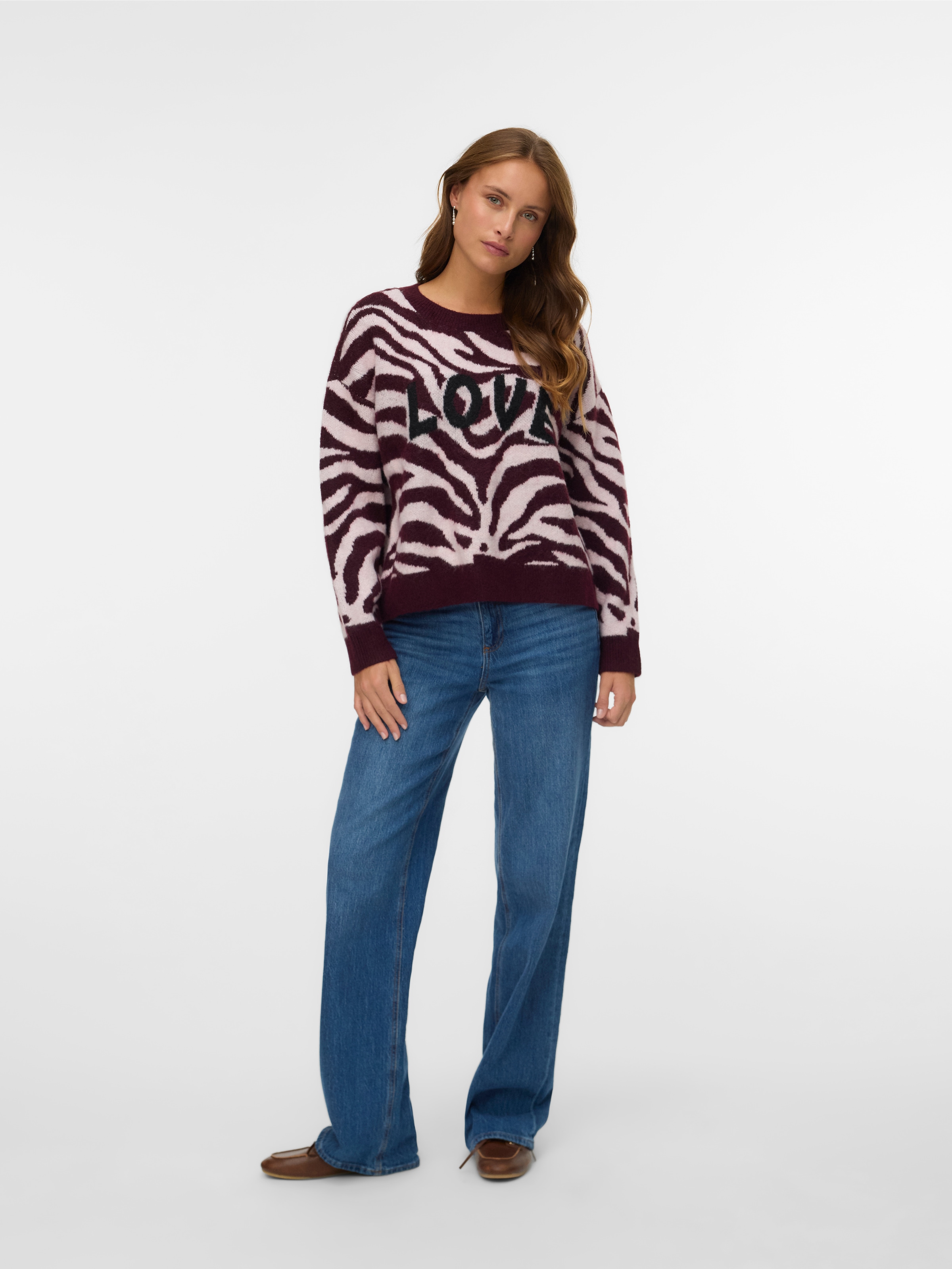 Vero Moda Strickpullover »VMNEWKAI LS O-NECK PULLOVER BOO«