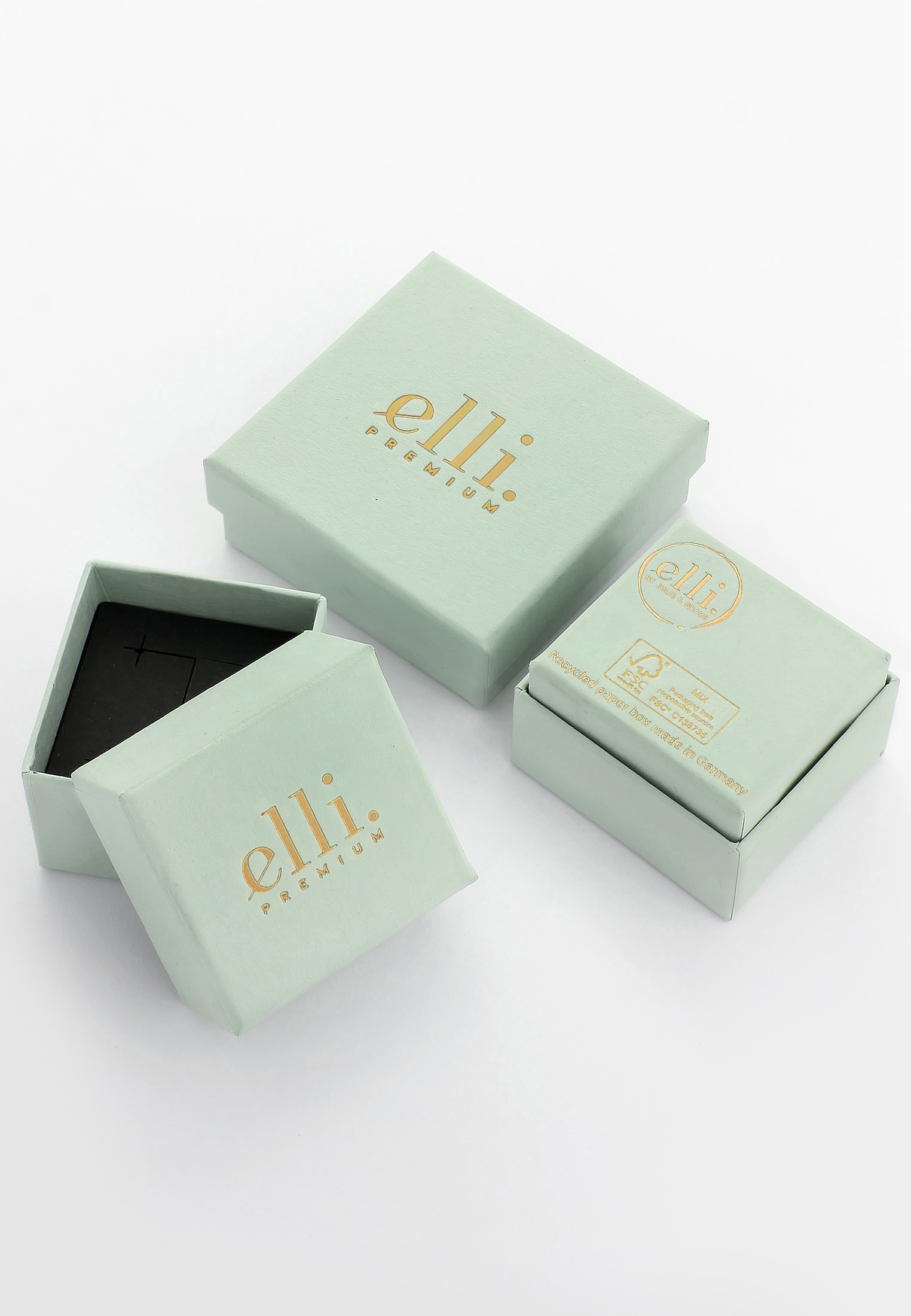 Elli Premium Kette ohne Anhänger »Kordelkette Gedreht Basic 925 Silber«
