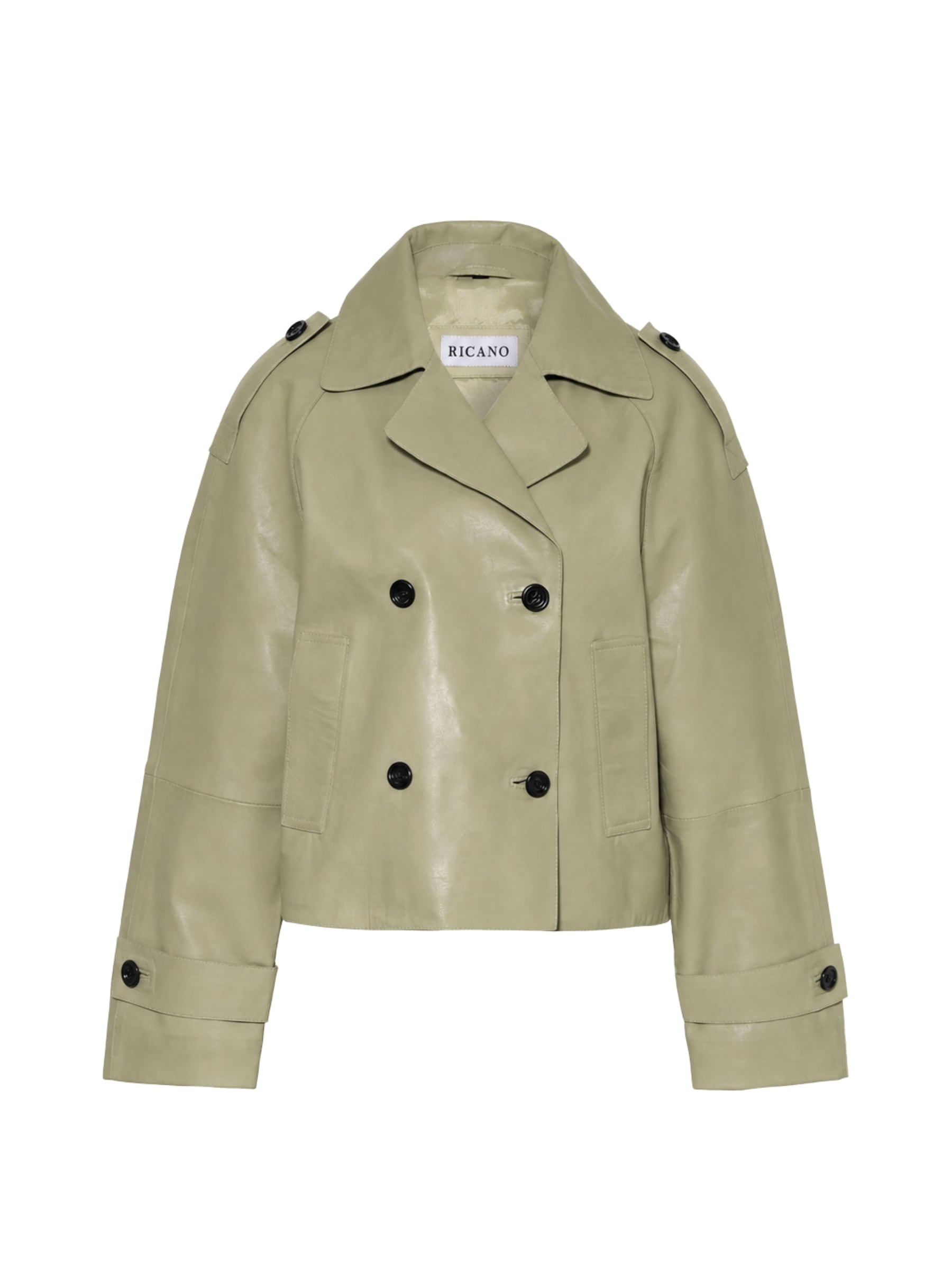 RICANO Lederjacke "Trenchcoat Jacke Yvette" Handgefertigt aus echtem Leder