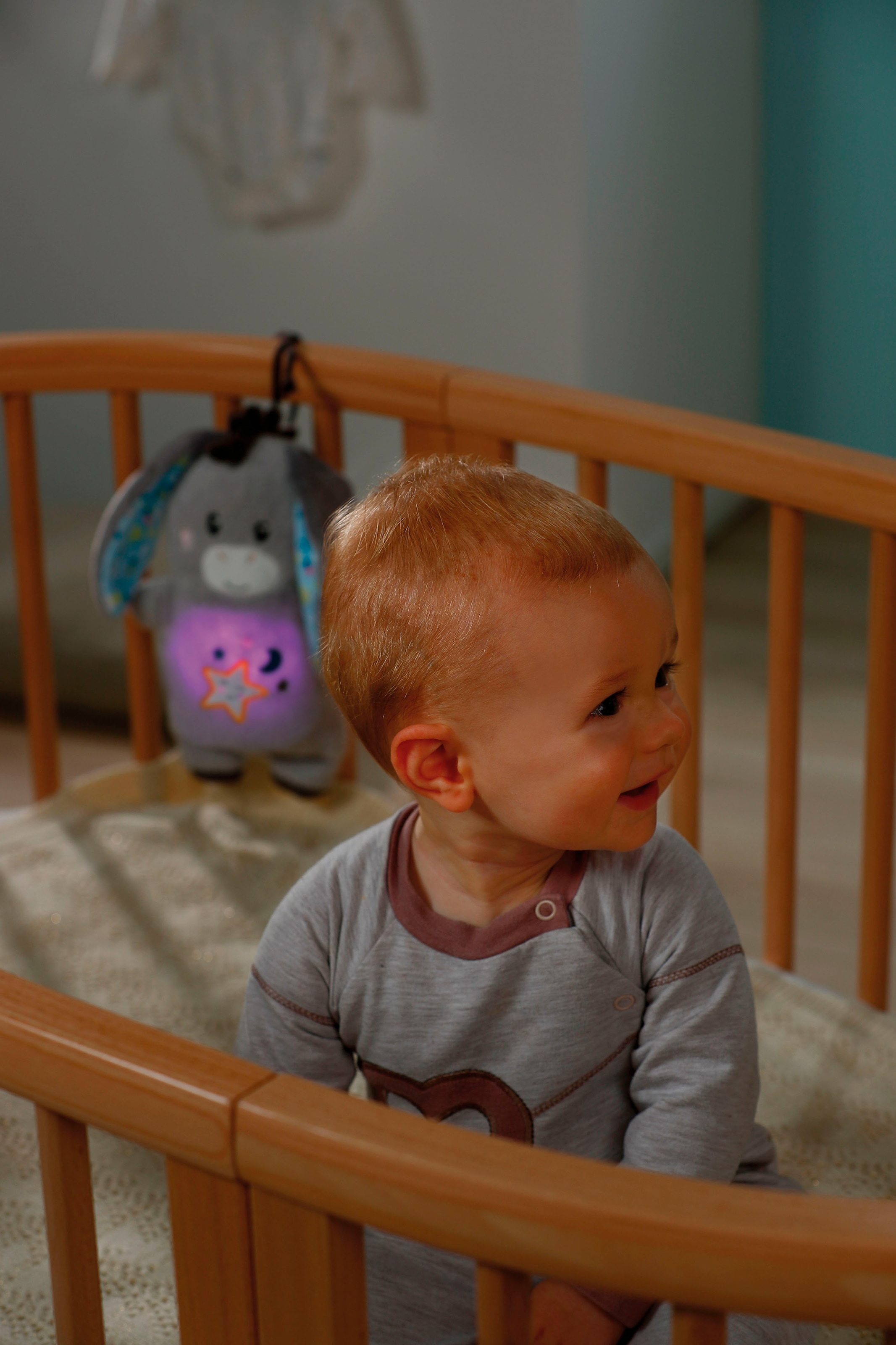 Nici Kuscheltier »My First NICI, Esel Littledoo 25 cm«, Baby Einschlafhilfe; mit Licht und Sound