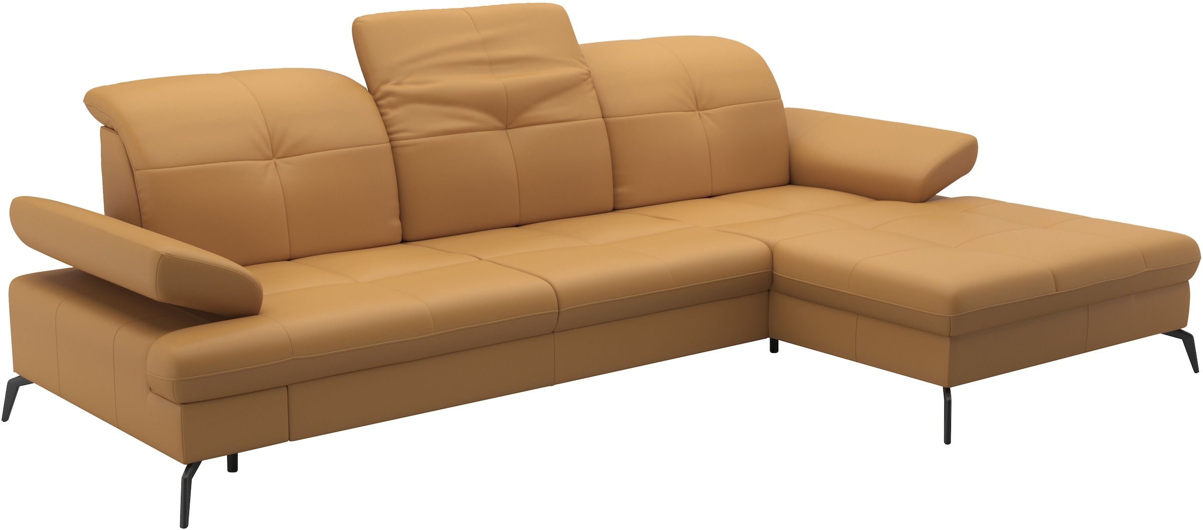 sit&more Ecksofa »Amica, L-Form, inkl. Sitztiefenverstellung & Armteilverstellung«, wahlweise mit Bettfunktion, Bettkasten und Kopfteilverstellung