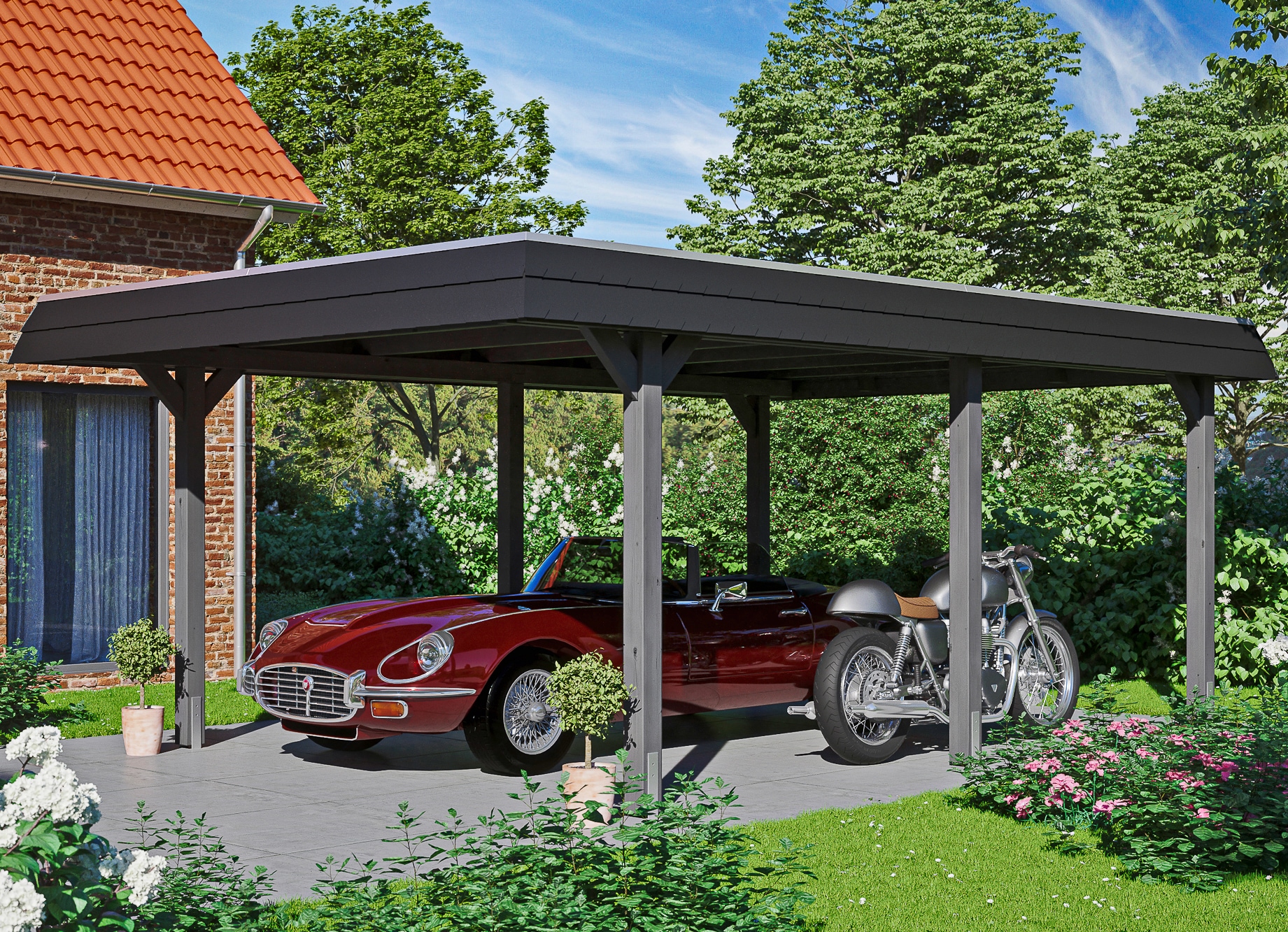 Skanholz 1100000002199 "Wendland" Leimholz 341 cm dunkelgrau