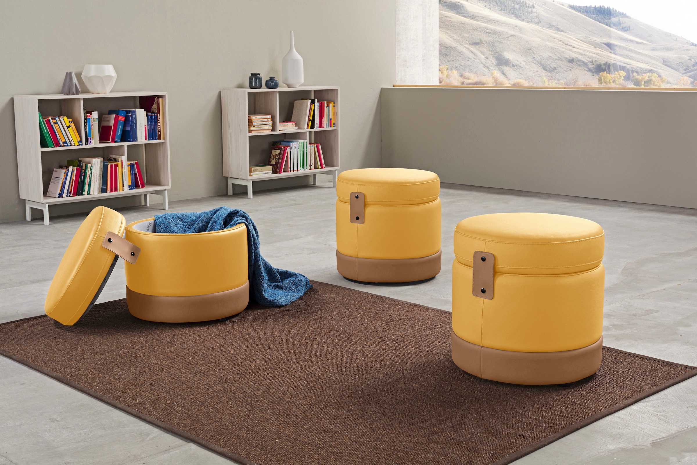 Egoitaliano Hocker "Tonder, Designhocker als Blickfang mit tollen Details" günstig online kaufen