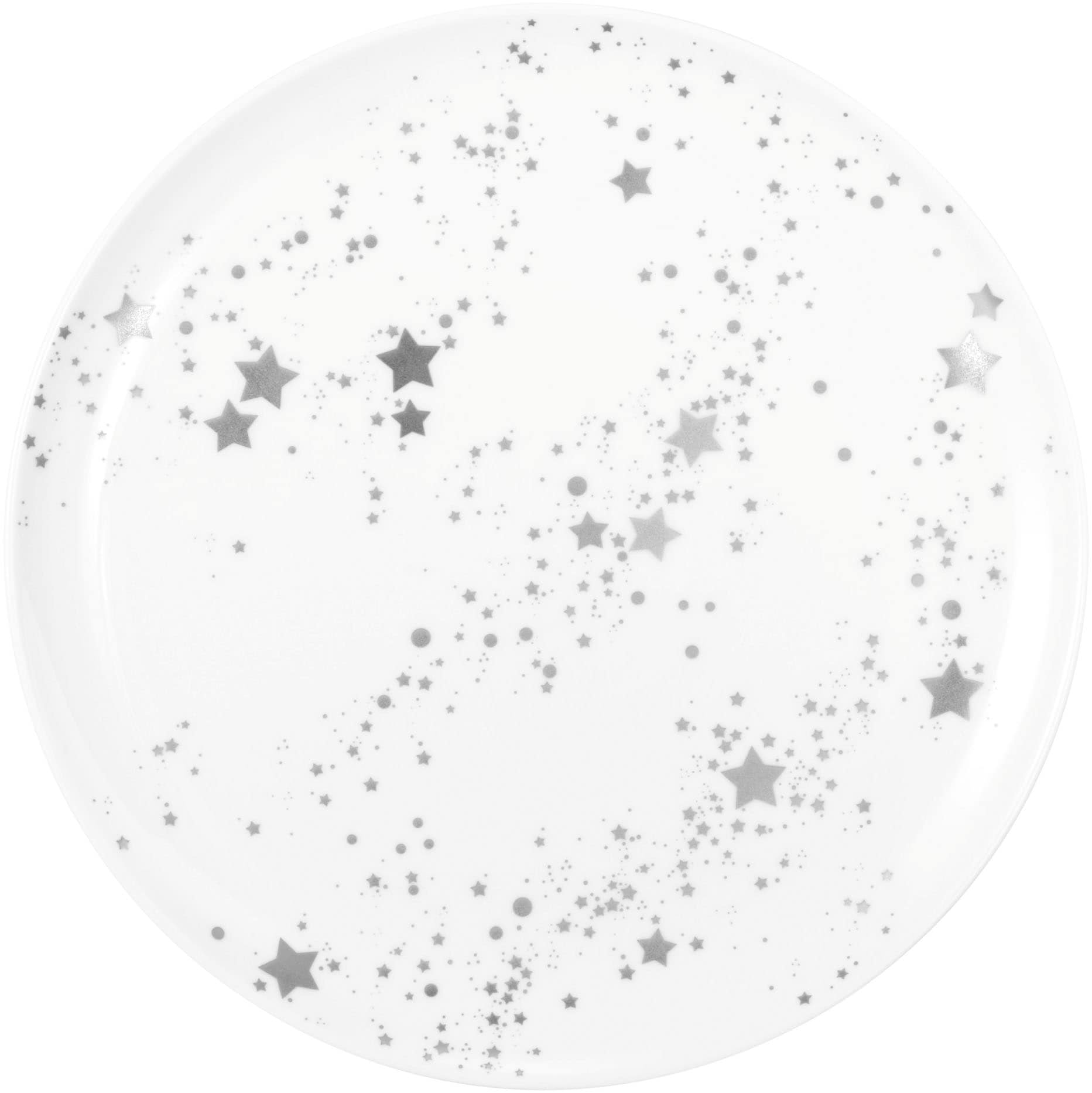 Seltmann Weiden Servierschale »Liberty - Silver Stars«, 1 tlg., aus Porzellan, Schale rund, mit Deckel, 21 x 9 cm