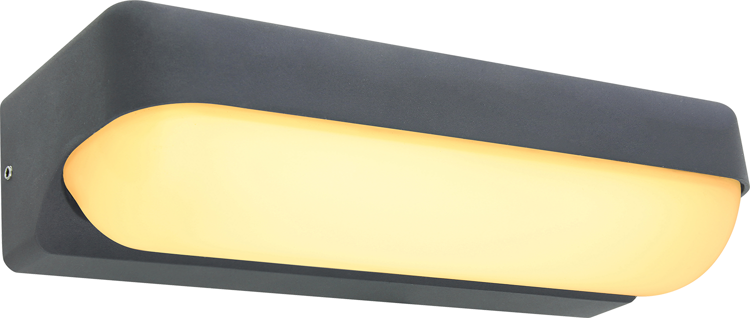 GLOBO LIGHTING LED Außen-Wandleuchte »HONNA«, Leuchtmittel LED-Modul | LED fest integriert, Außenlampe/Lichtschein: abwärts/ IP54/3000K/anthrazit