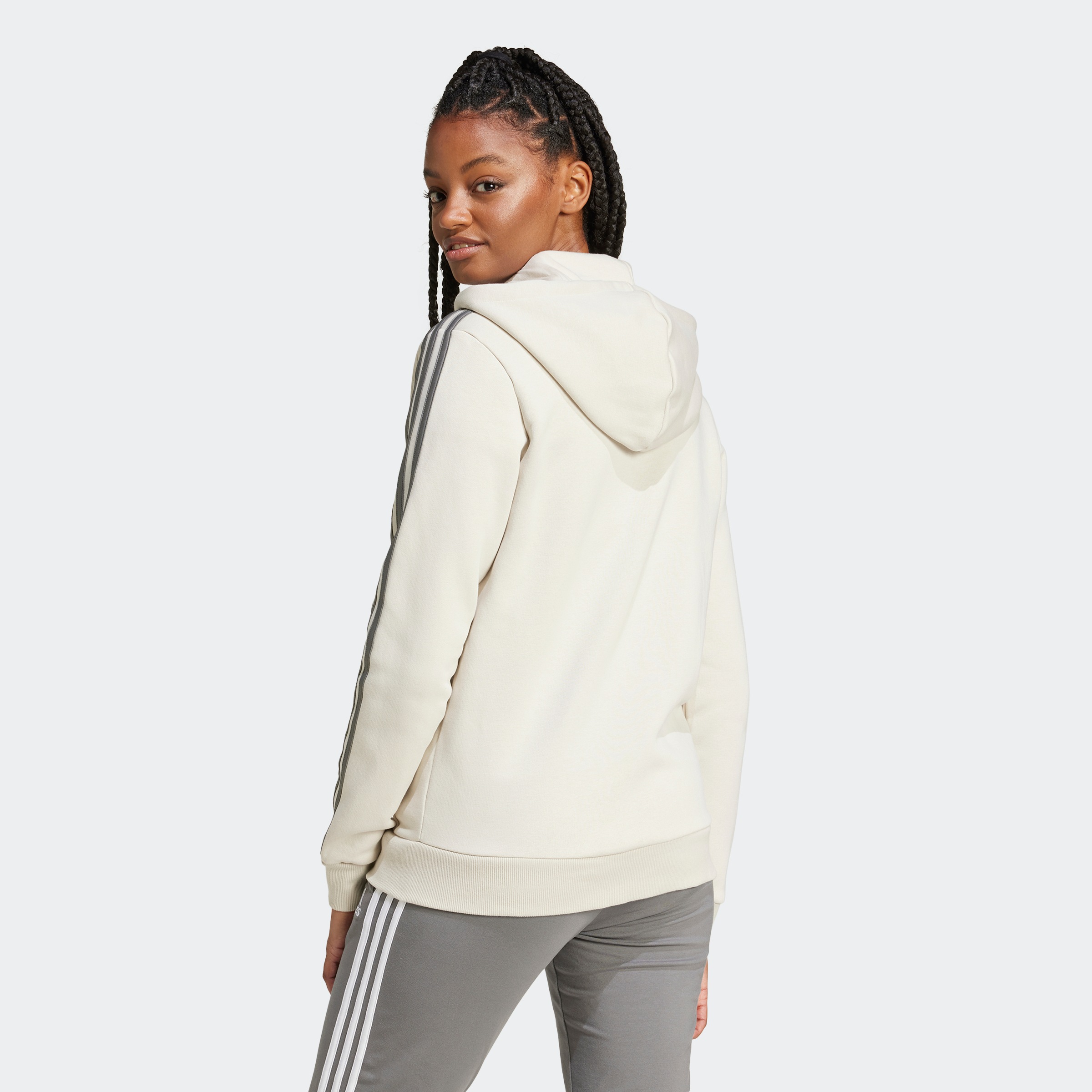 adidas Sportswear Kapuzensweatshirt "ESSENTIALS 3STREIFEN KAPUZENJACKE" günstig online kaufen