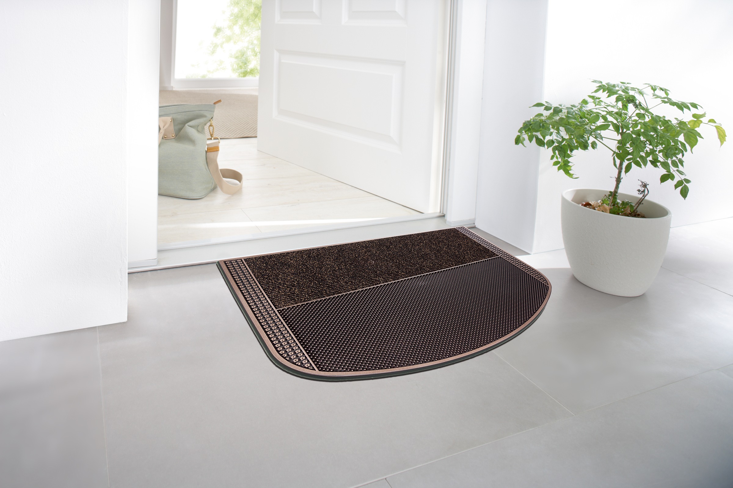 Home2Fashion Fußmatte »TC Clean Dissi«, rechteckig, 8 mm Höhe, Schmutzfangmatte, robust & strapazierfähig, In- und Outdoor geeignet