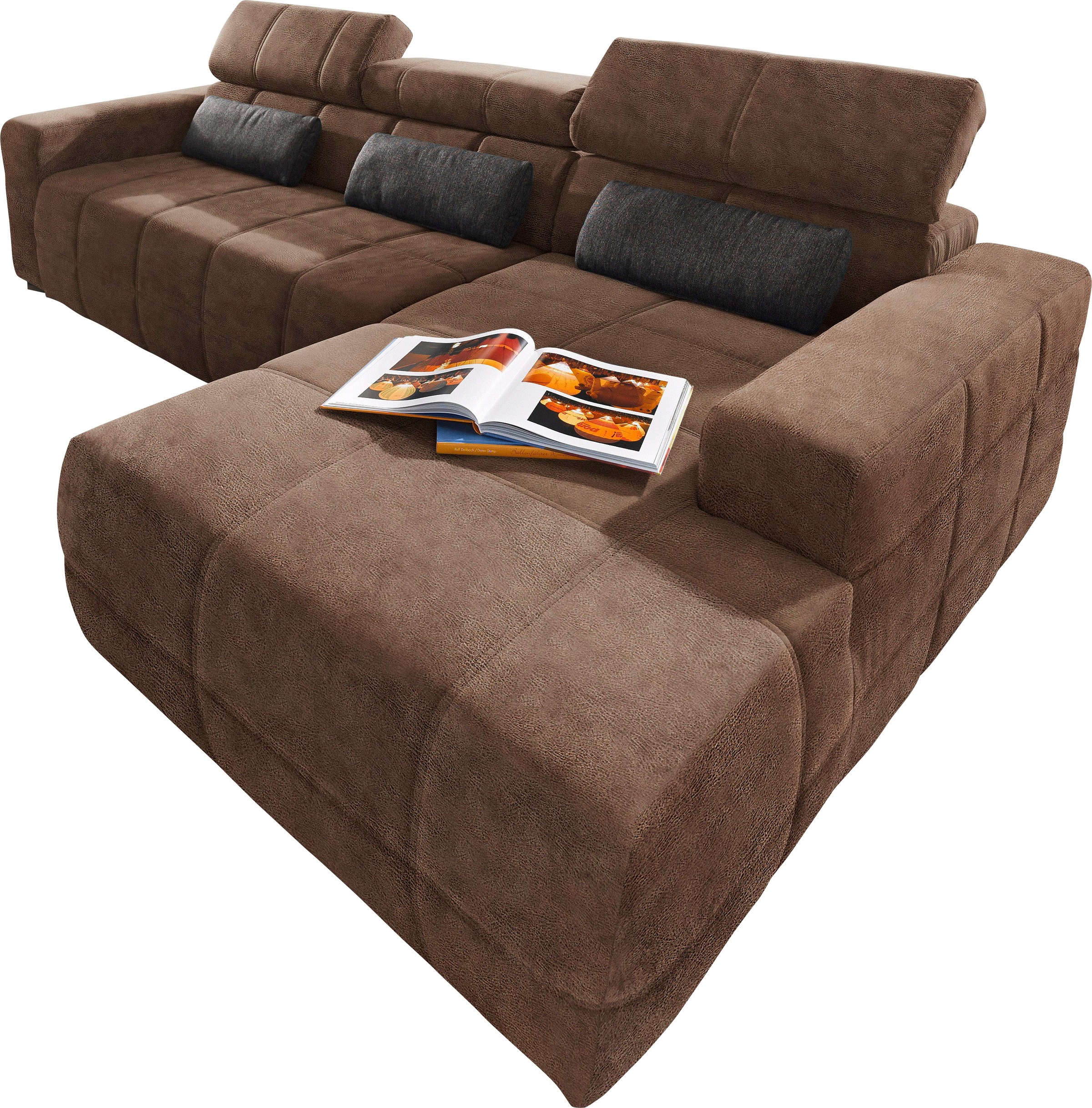 DOMO collection Ecksofa "Brandon B/T: 289/177 cm, belastbar bis 140kg/ Sitz günstig online kaufen
