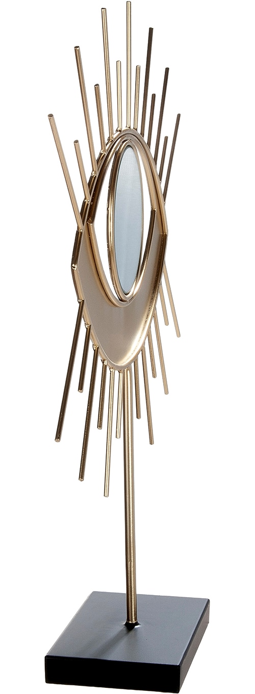 GILDE Skulptur »Dekoobjekt Auge Ocula goldfarben« Wanddekoration Spirituelles Symbol Boho-Style Trenddeko