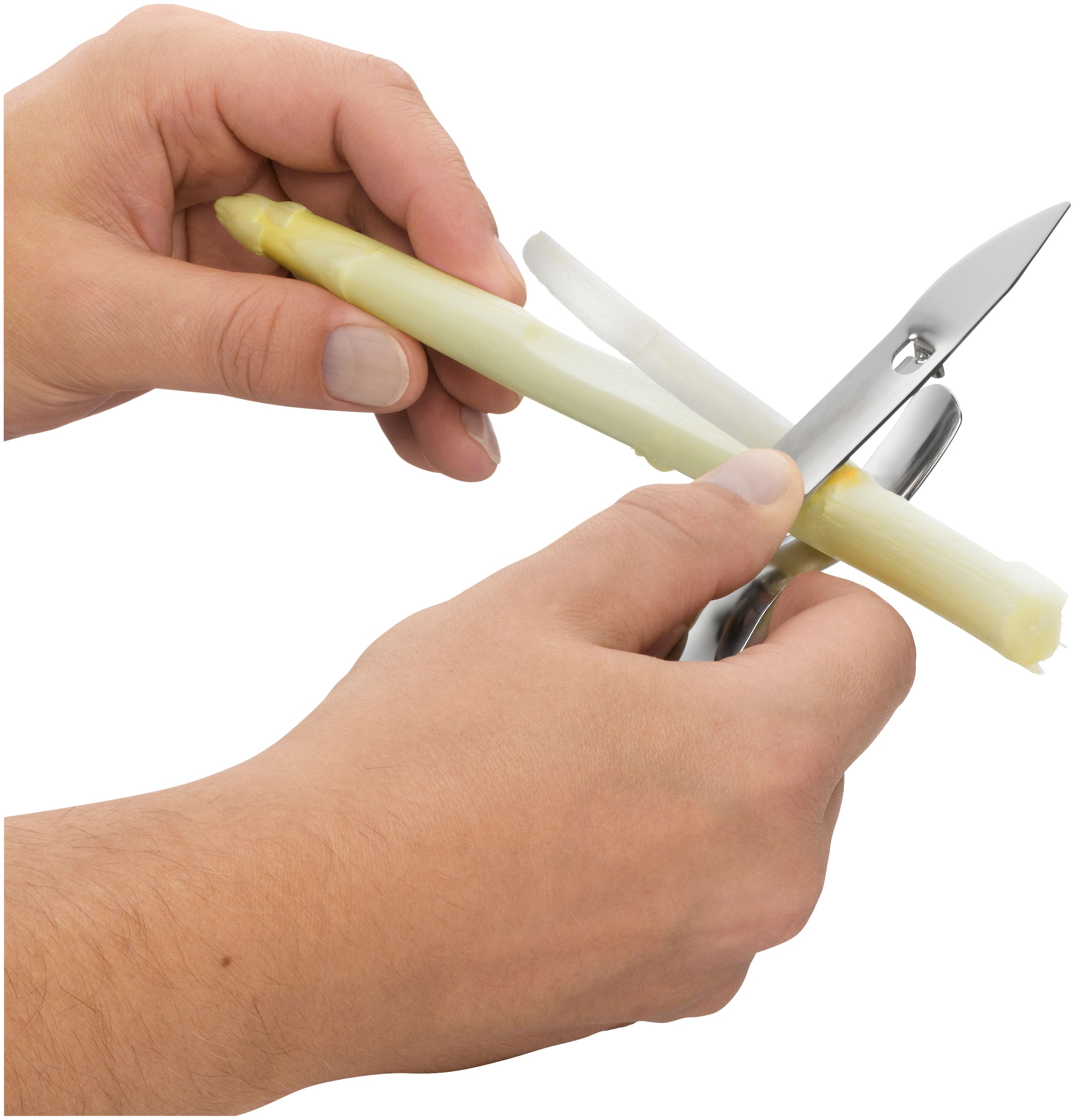 WMF Sparschäler »Gourmet«, (1 tlg.), bewegliche Klinge, scharfe Klingenspitze, Cromargan Edelstahl rostfrei