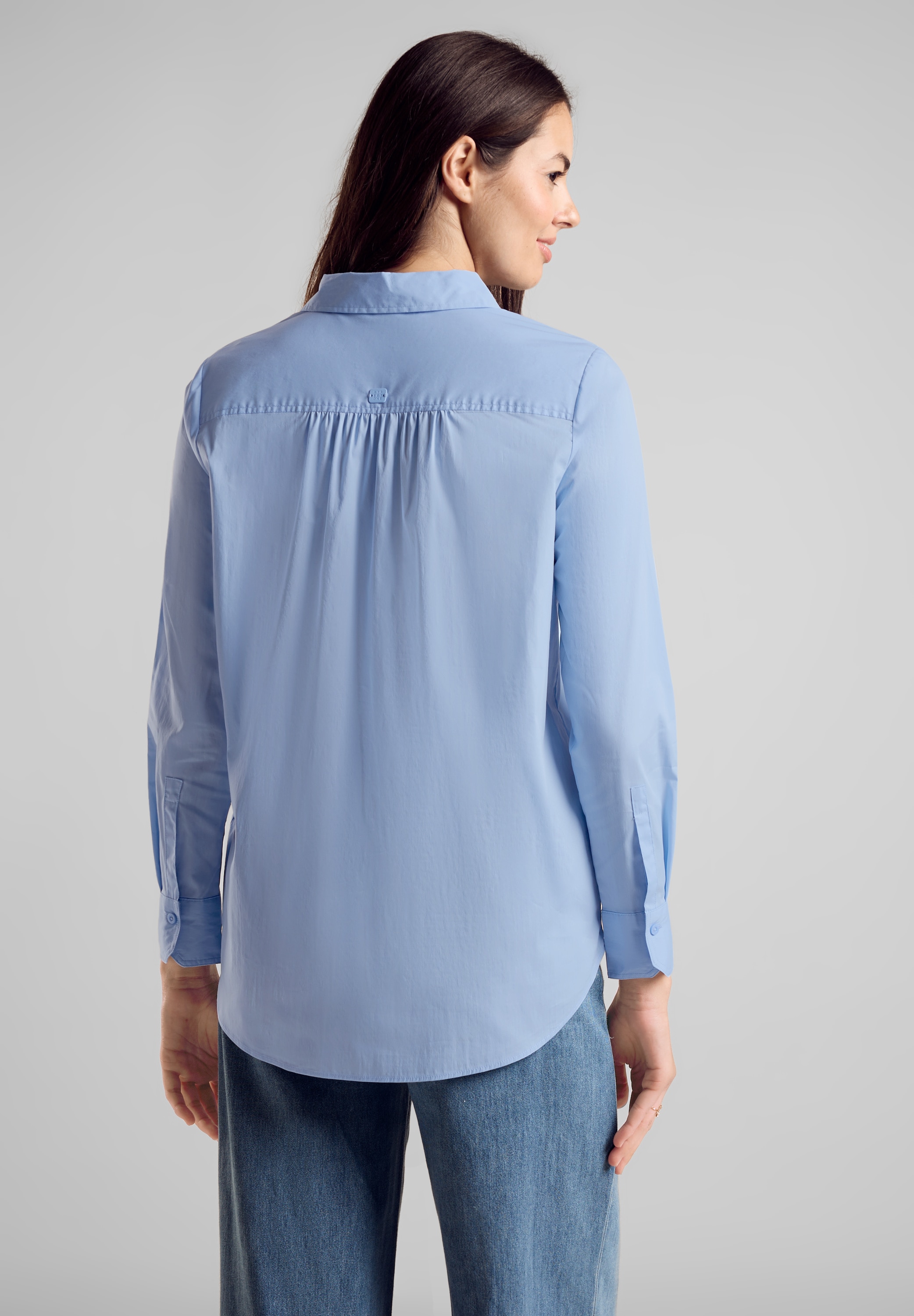 STREET ONE Longbluse, in Unifarbe günstig online kaufen