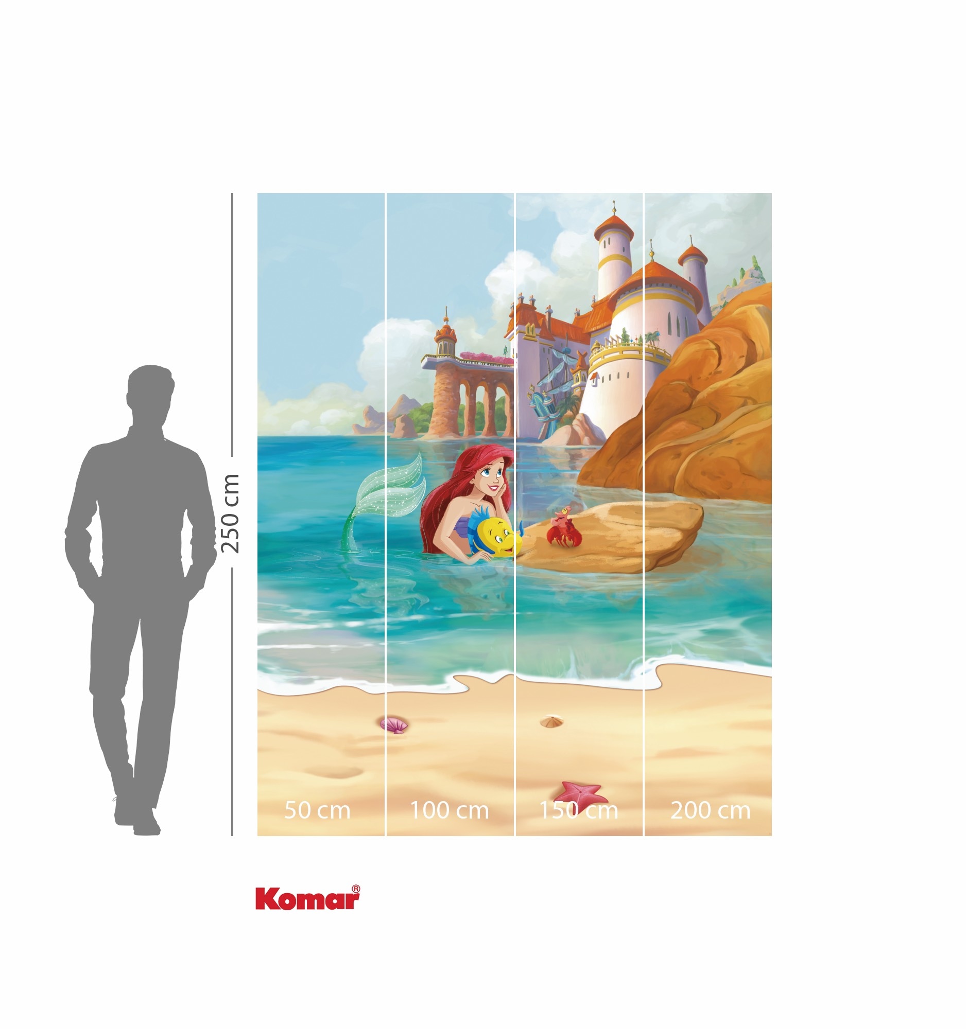 Komar Kindertapete »Disney Ariel Daydream«, bedruckt
