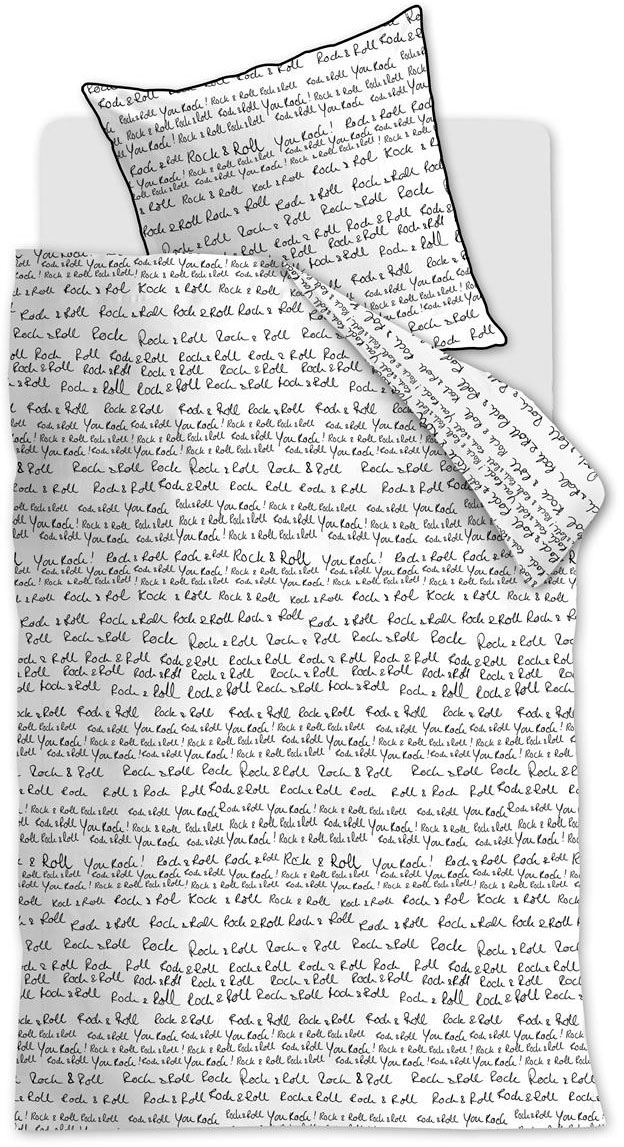 vtwonen Bettwäsche "vtwonen Rock&Roll" 2 Stk. tlg. günstig online kaufen