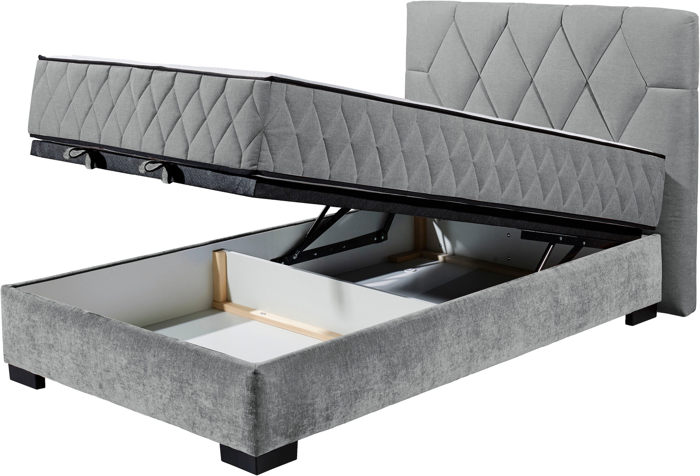 ED EXCITING DESIGN Boxbett »Nagol« mit Bettkasten, mit Wendematratze, erhältlich in verschiedenen Breiten