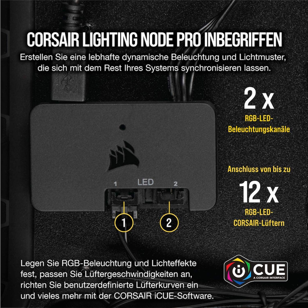 Corsair Computer-Kühler »Corsair LL140 RGB LED PWM PC-Gehäuselüfter«