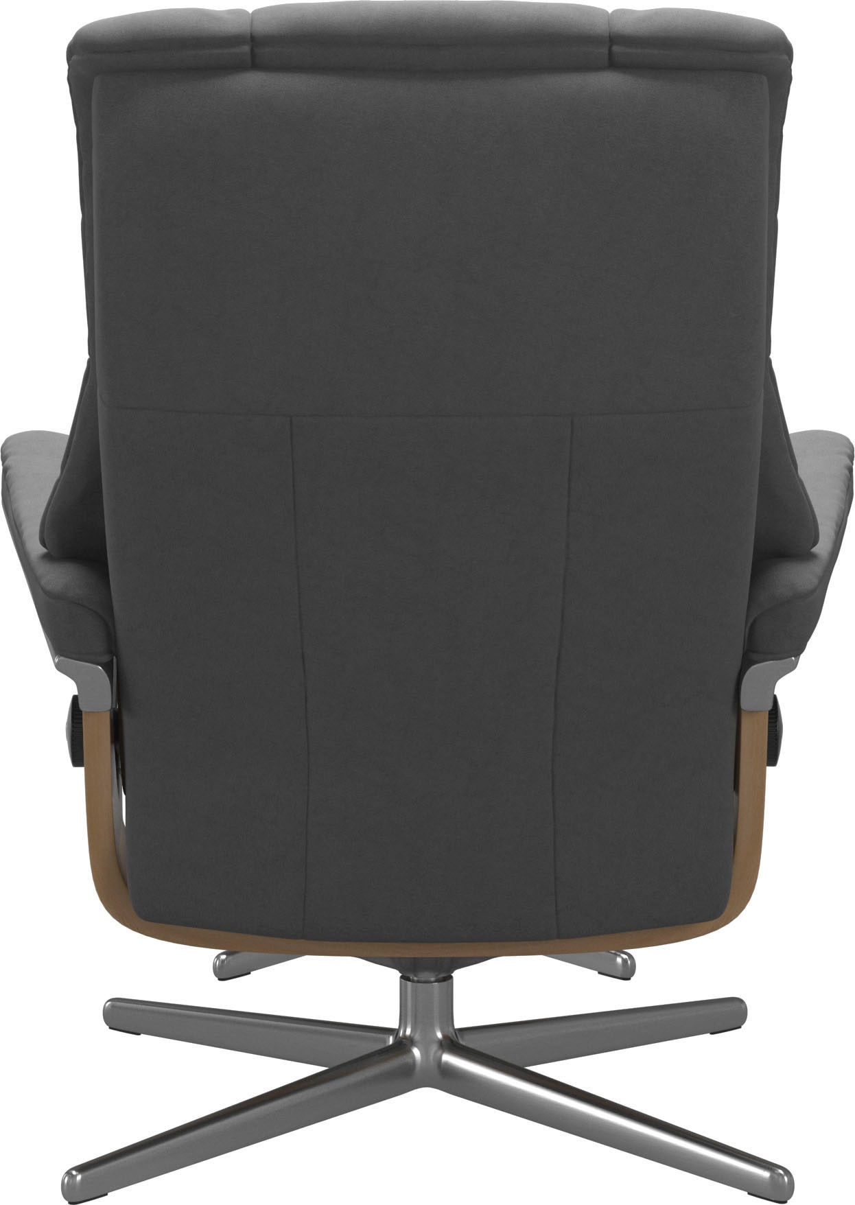 Stressless® Relaxsessel »Mayfair«, (Set, Relaxsessel mit Hocker), mit Hocker, mit Cross Base, Größe S, M & L, Holzakzent Eiche