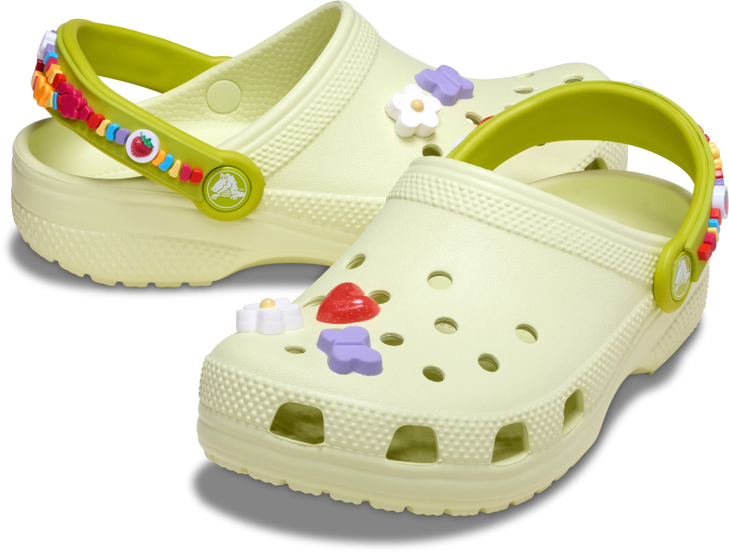 Crocs Clog »Classic Friendship Bracelet«, Hausschuhe, Sandale, Badeschuh mit Lüftungsöffnungen