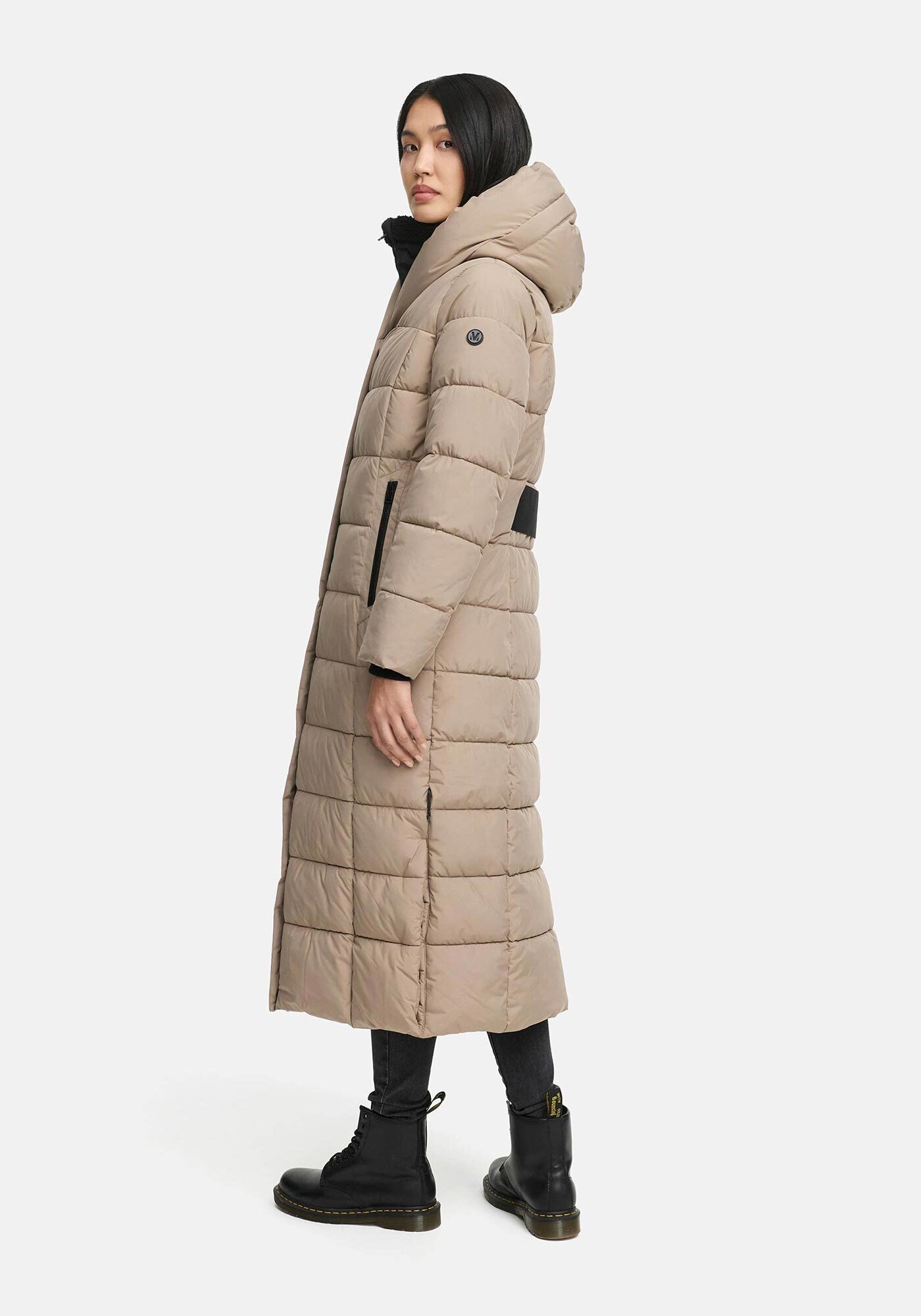 Marikoo Winterjacke »Pakoraa«, extra langer Winter Mantel mit abnehmbaren Innenteil