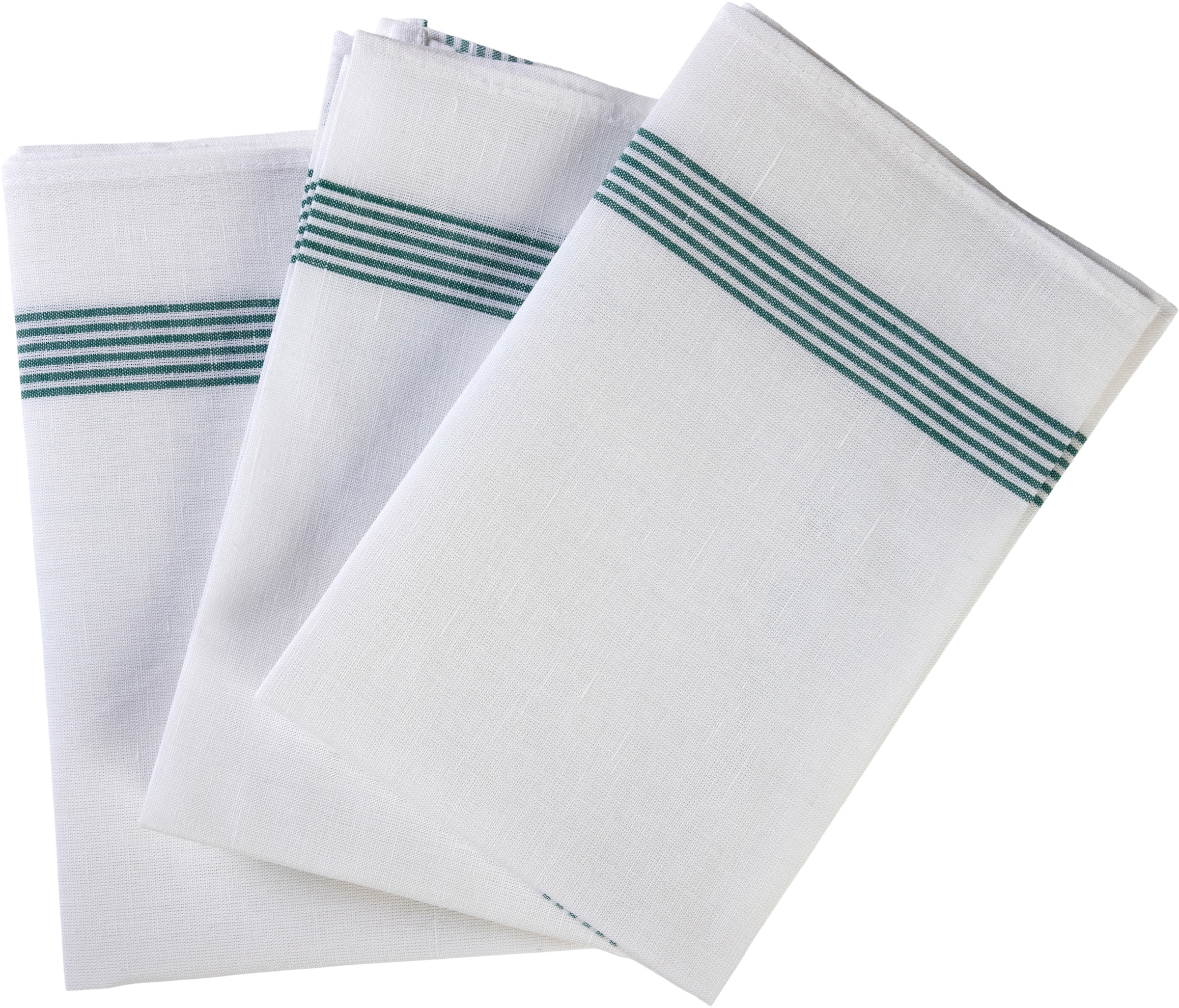 stuco Geschirrtuch »Leinen, gestreift«, (Set, 3 tlg.)