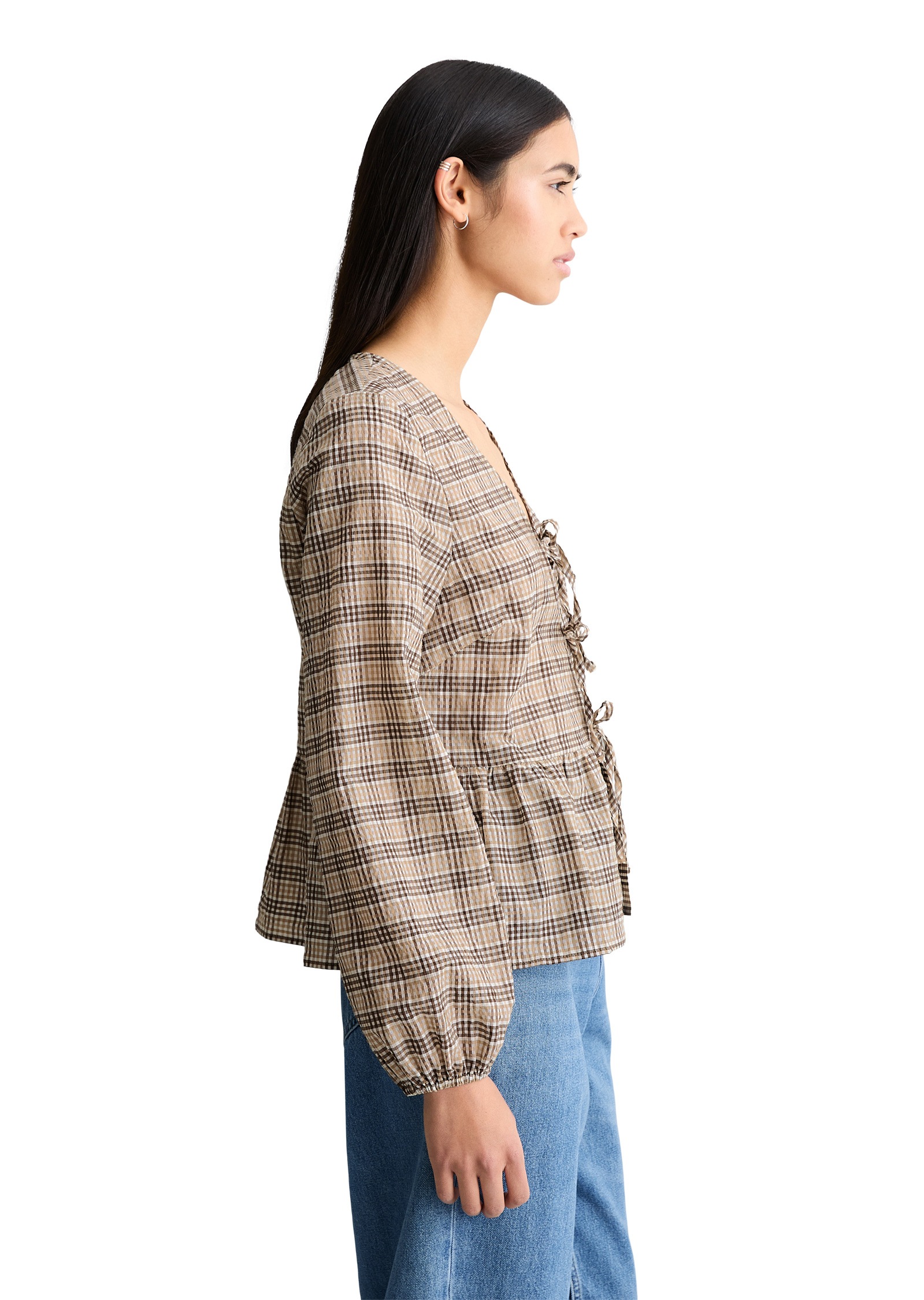 Marc OPolo DENIM Langarmbluse "aus Baumwolle-Mix" günstig online kaufen