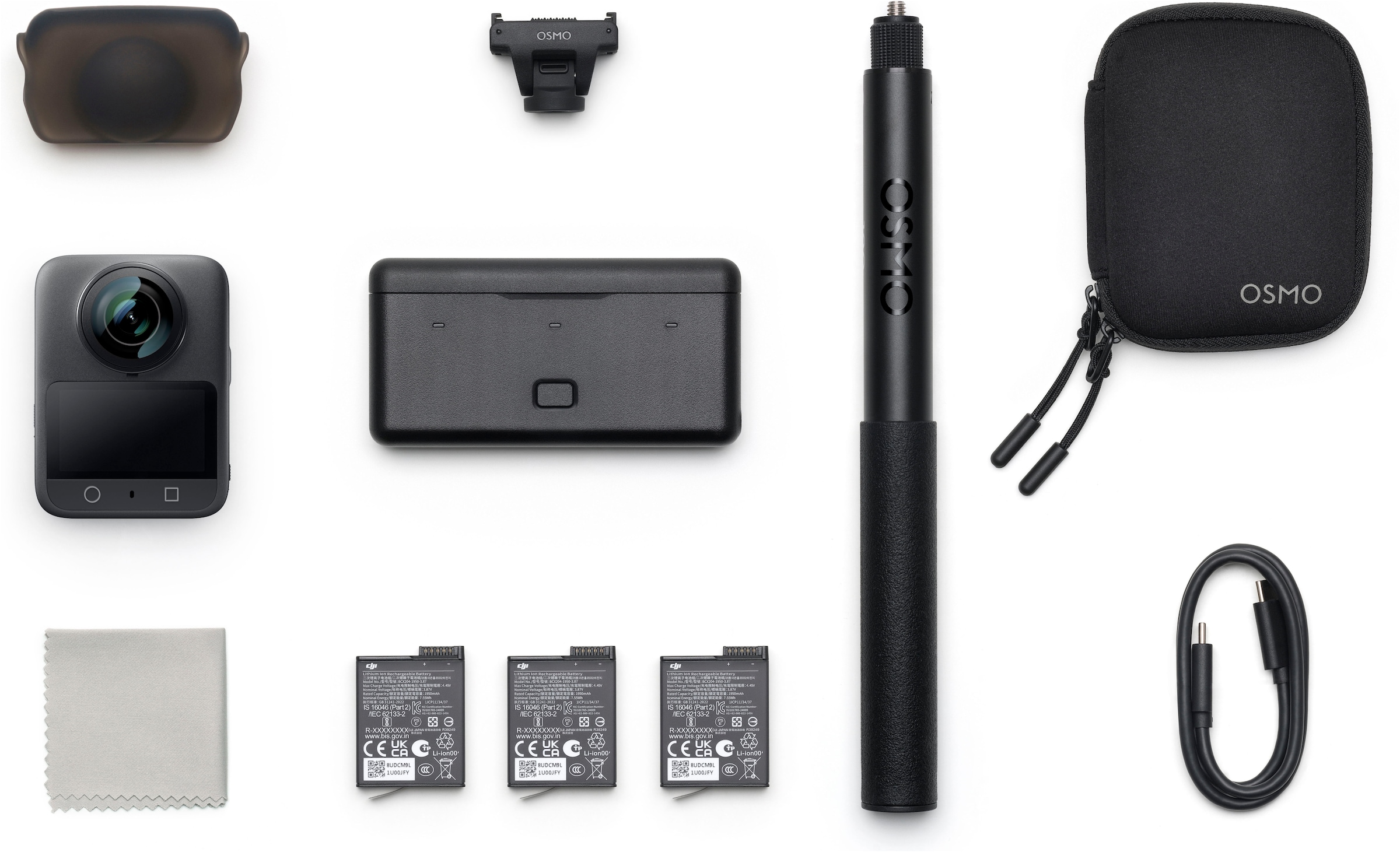 DJI 360°-Kamera »Osmo 360 Adventure Combo«, 8K, Bluetooth-WLAN (Wi-Fi)