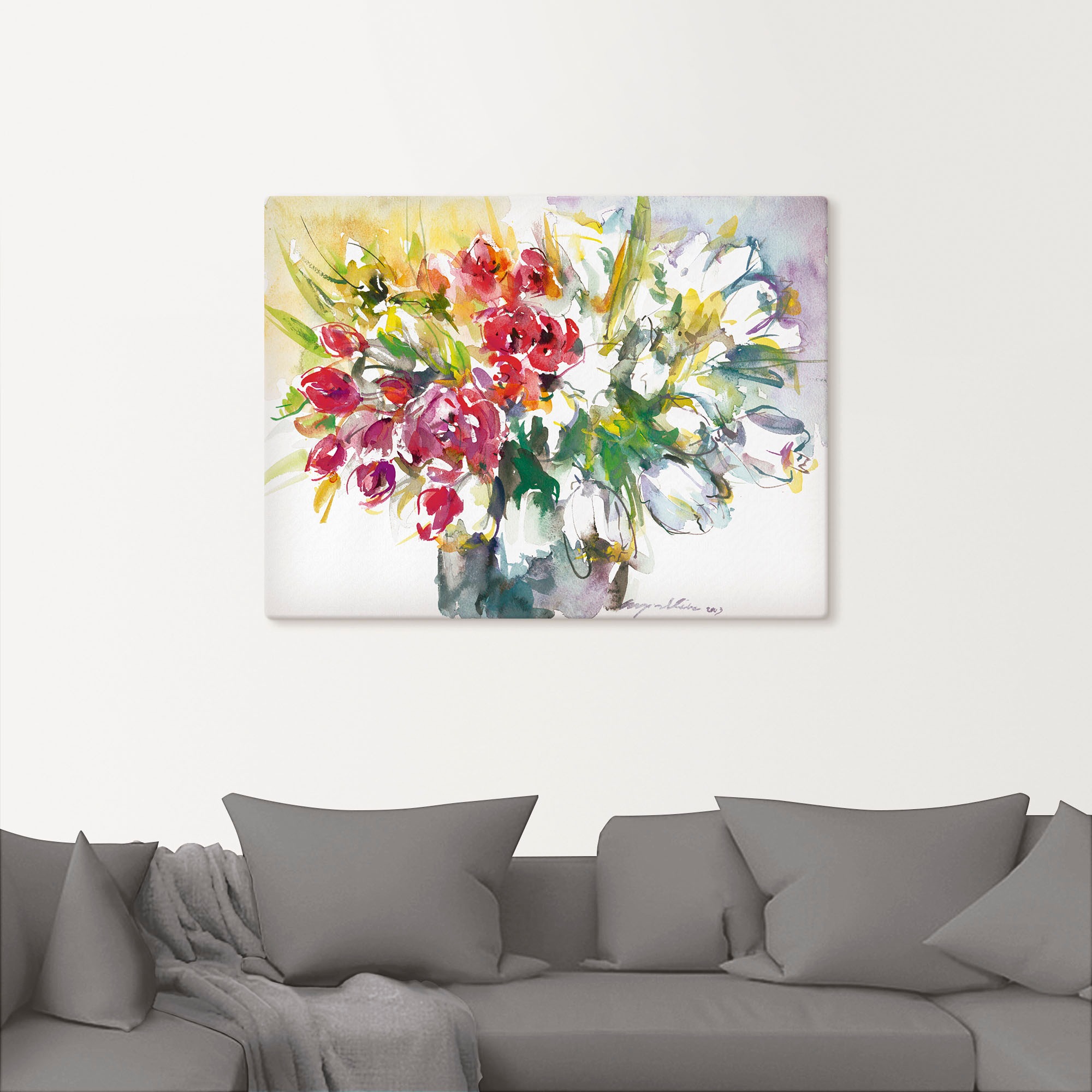 Artland Wandbild »Blumenstrauß IV«, Blumen, (1 St.), als Leinwandbild, Poster in verschied. Größen