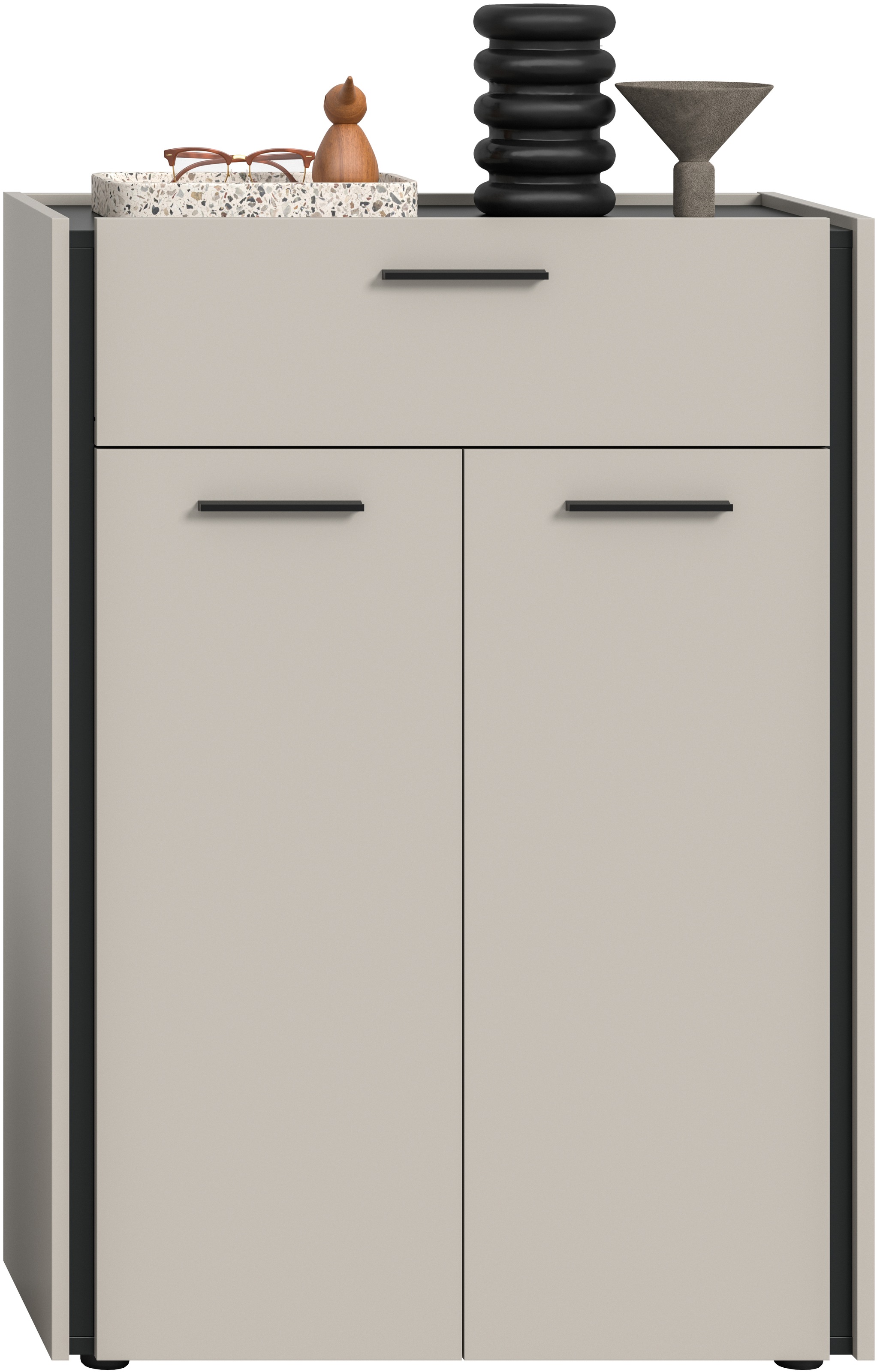 Home affaire Schuhkommode »RAK, Breite 75 cm, viel Stauraum, 2 Türen, 5 Fächer, 1 Schubkasten« bietet Platz für ca. 25 Schuhe,  Kommode, Schuhschrank, Garderobenschrank, Schrank, Flurschrank