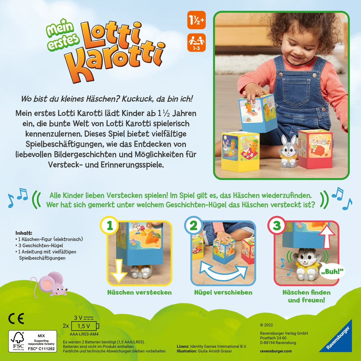 Ravensburger Spiel »Mein erstes Lotti Karotti«, Made in Europe, FSC® - schützt Wald - weltweit