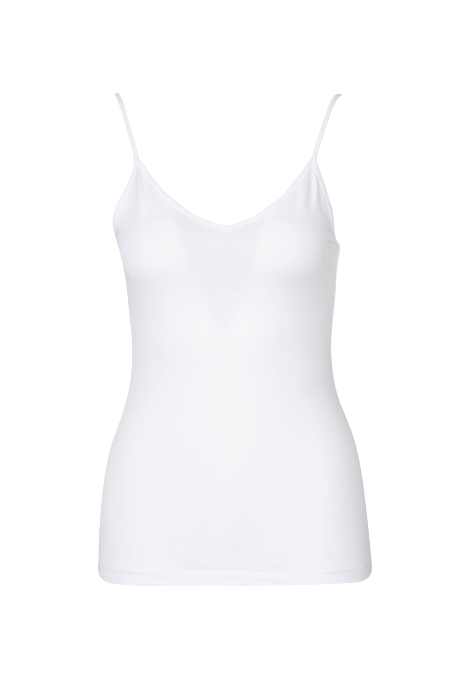 seidensticker Trägertop »Schwarze Rose« Ohne Arm V-Neck Uni